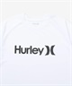 Hurley ハーレー 水着 ラッシュガード 半袖 Tシャツ メンズ UVカット 撥水 速乾 遮熱 MSRG261046(WHT-S)