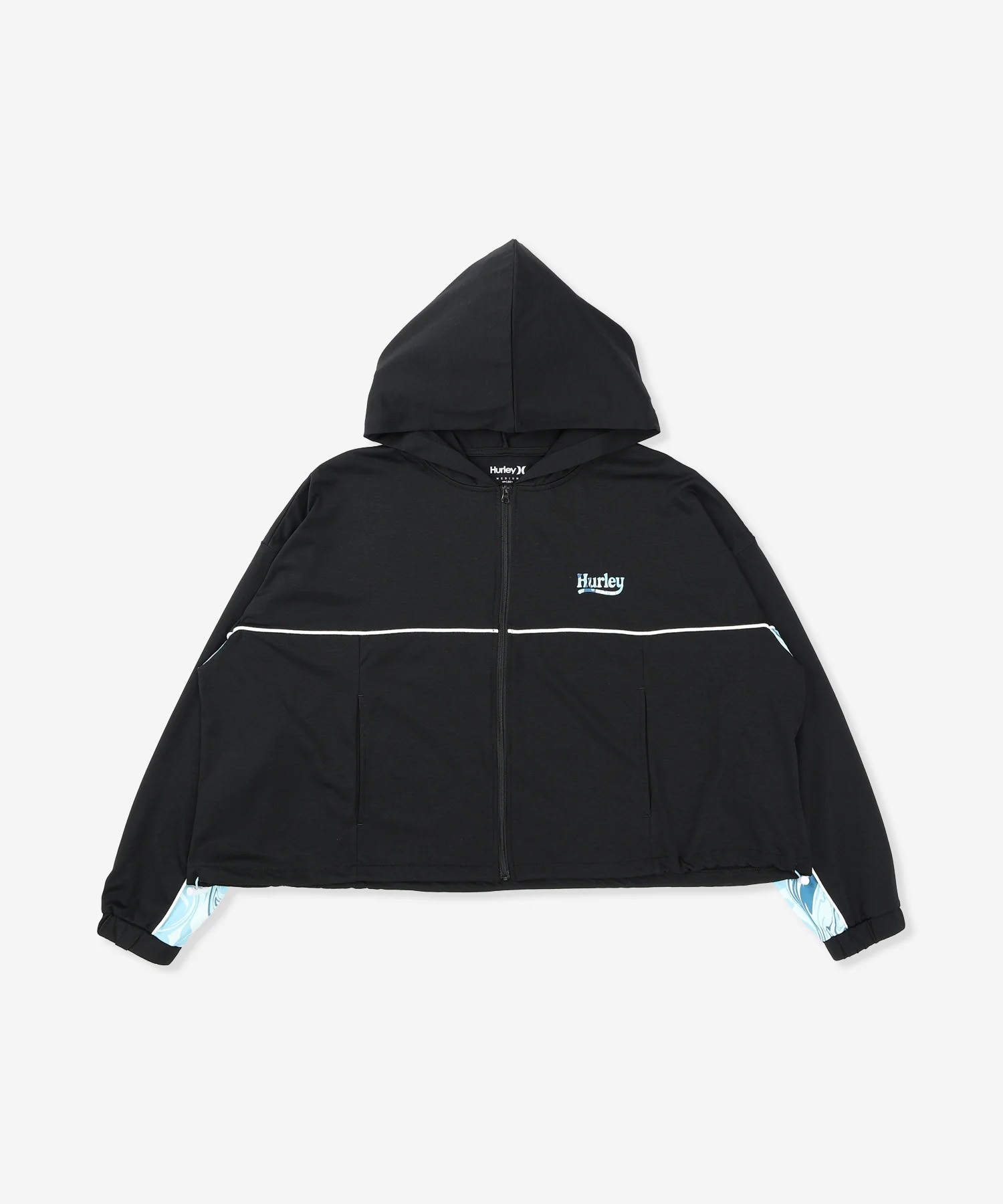 Hurley ハーレー ジップアップ パーカー レディース ショート丈 UV