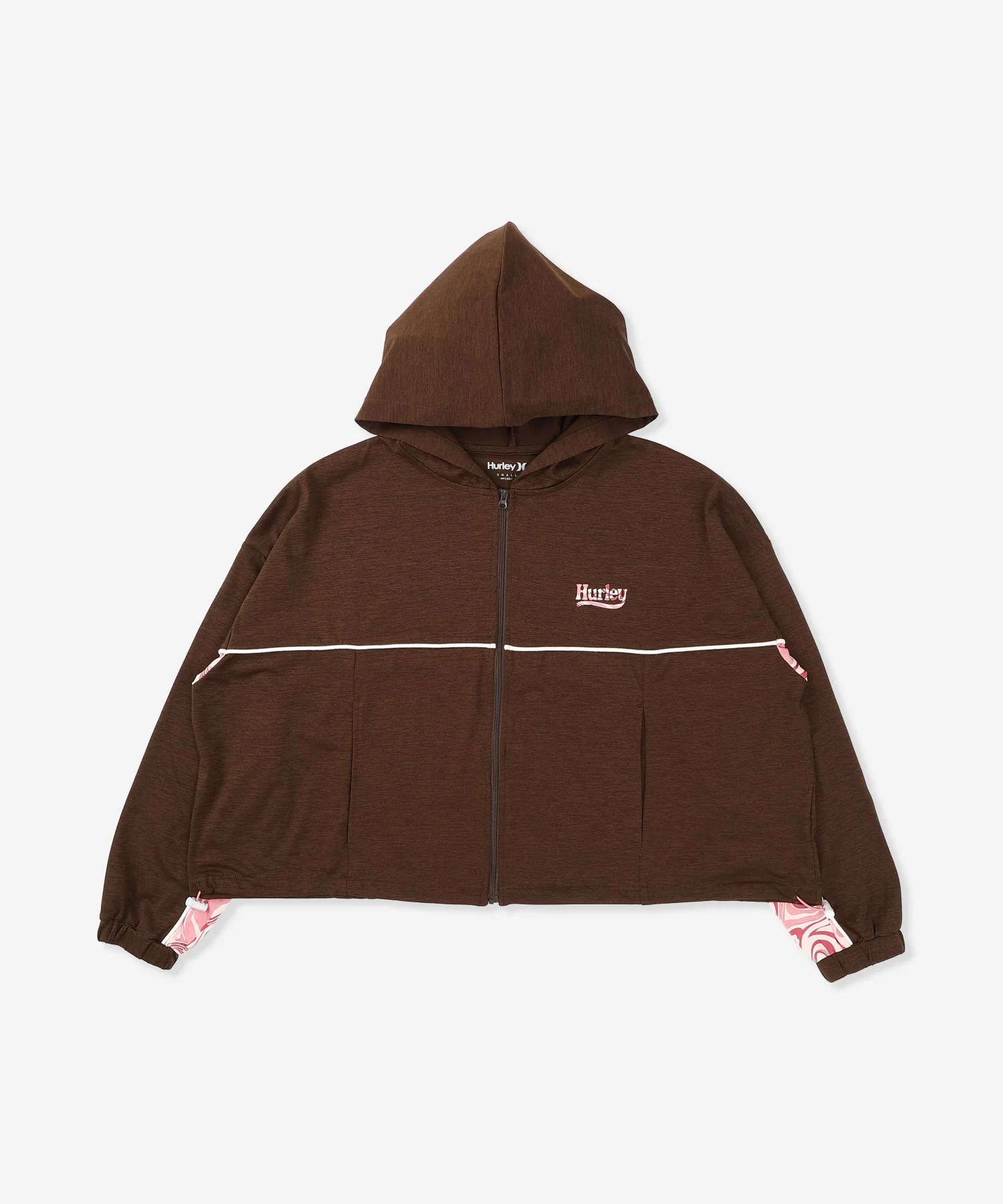 Hurley ハーレー ジップアップ パーカー レディース ショート丈 UV
