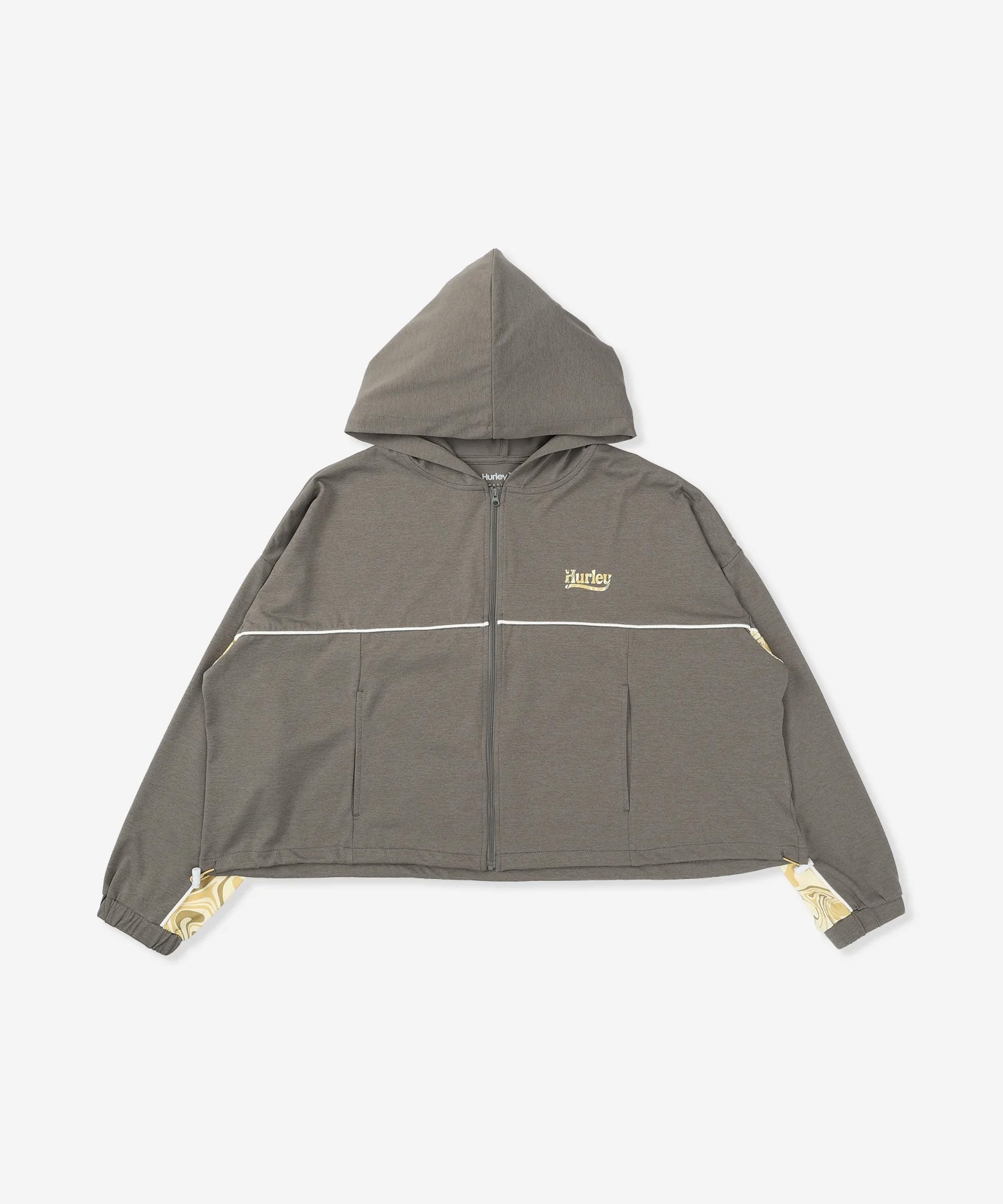 Hurley ハーレー ジップアップ パーカー レディース ショート丈 UV