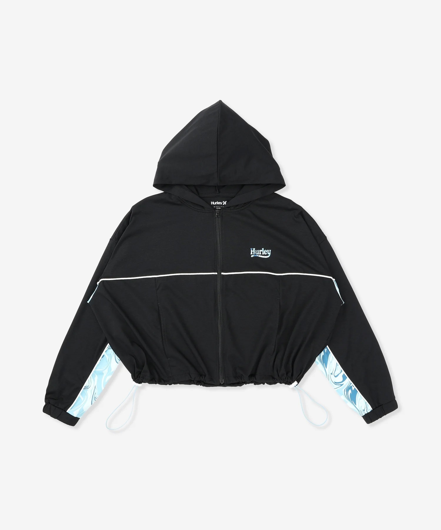 Hurley ハーレー ジップアップ パーカー レディース ショート丈 UV