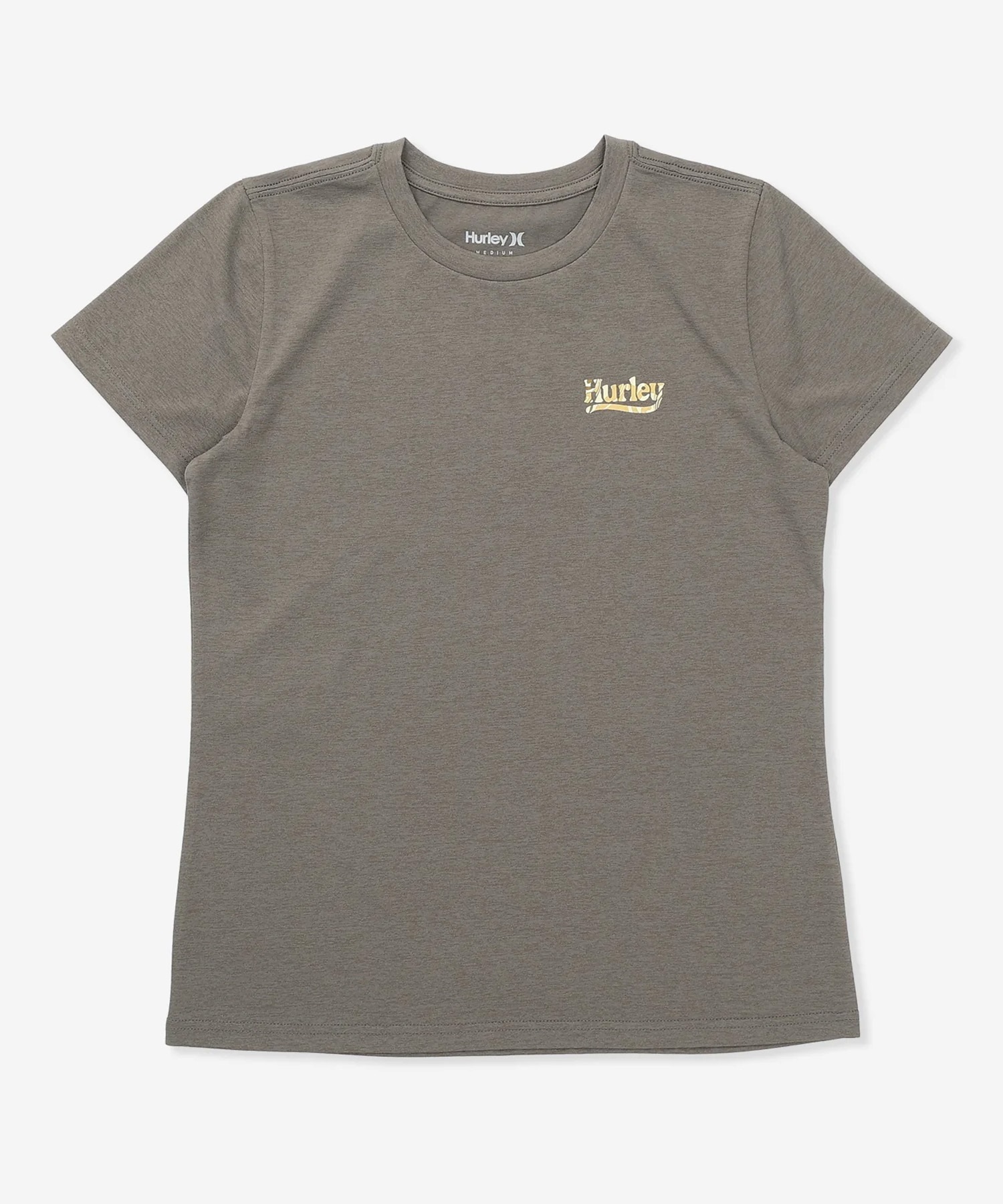 Hurley ハーレー 半袖 Tシャツ レディース ロゴ バックプリント UVカット 吸汗速乾 耐塩素 水陸両用 セットアップ対応 WASS261036 UT(BLK-M)