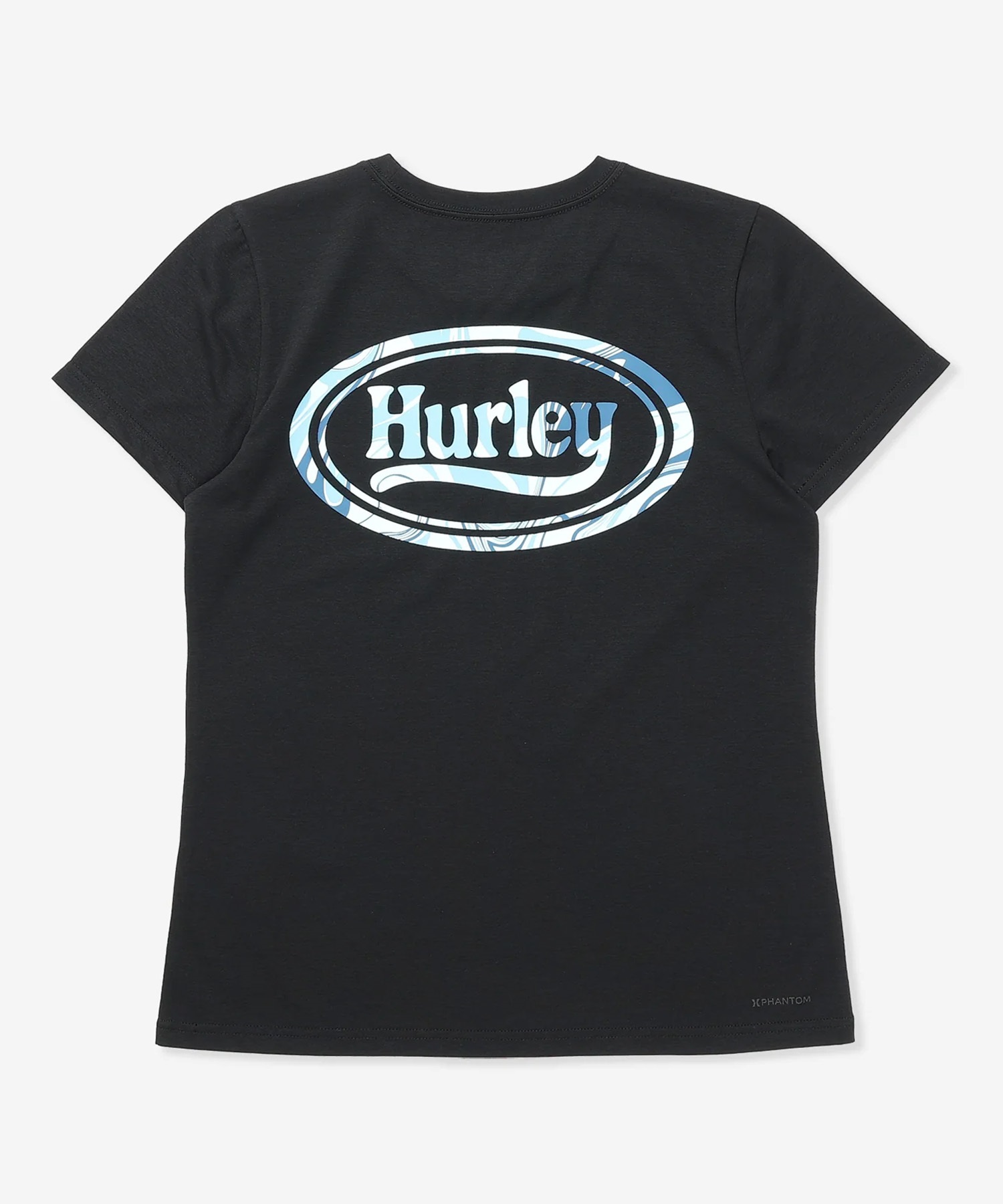Hurley ハーレー 半袖 Tシャツ レディース ロゴ バックプリント UVカット 吸汗速乾 耐塩素 水陸両用 セットアップ対応 WASS261036 UT(BLK-M)