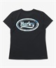 Hurley ハーレー 半袖 Tシャツ レディース ロゴ バックプリント UVカット 吸汗速乾 耐塩素 水陸両用 セットアップ対応 WASS261036 UT(BLK-M)