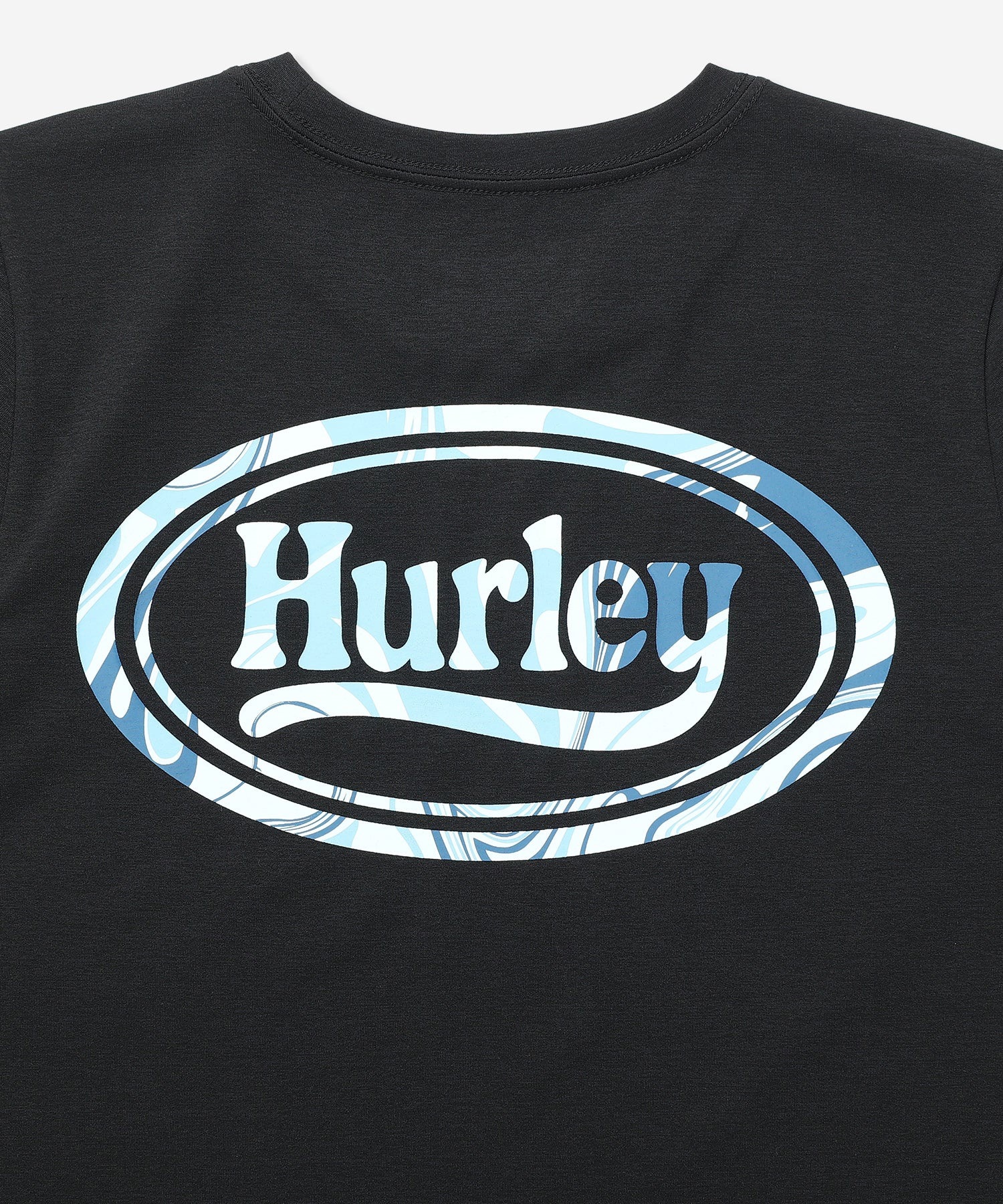 Hurley ハーレー 半袖 Tシャツ レディース ロゴ バックプリント UVカット 吸汗速乾 耐塩素 水陸両用 セットアップ対応 WASS261036 UT(BLK-M)