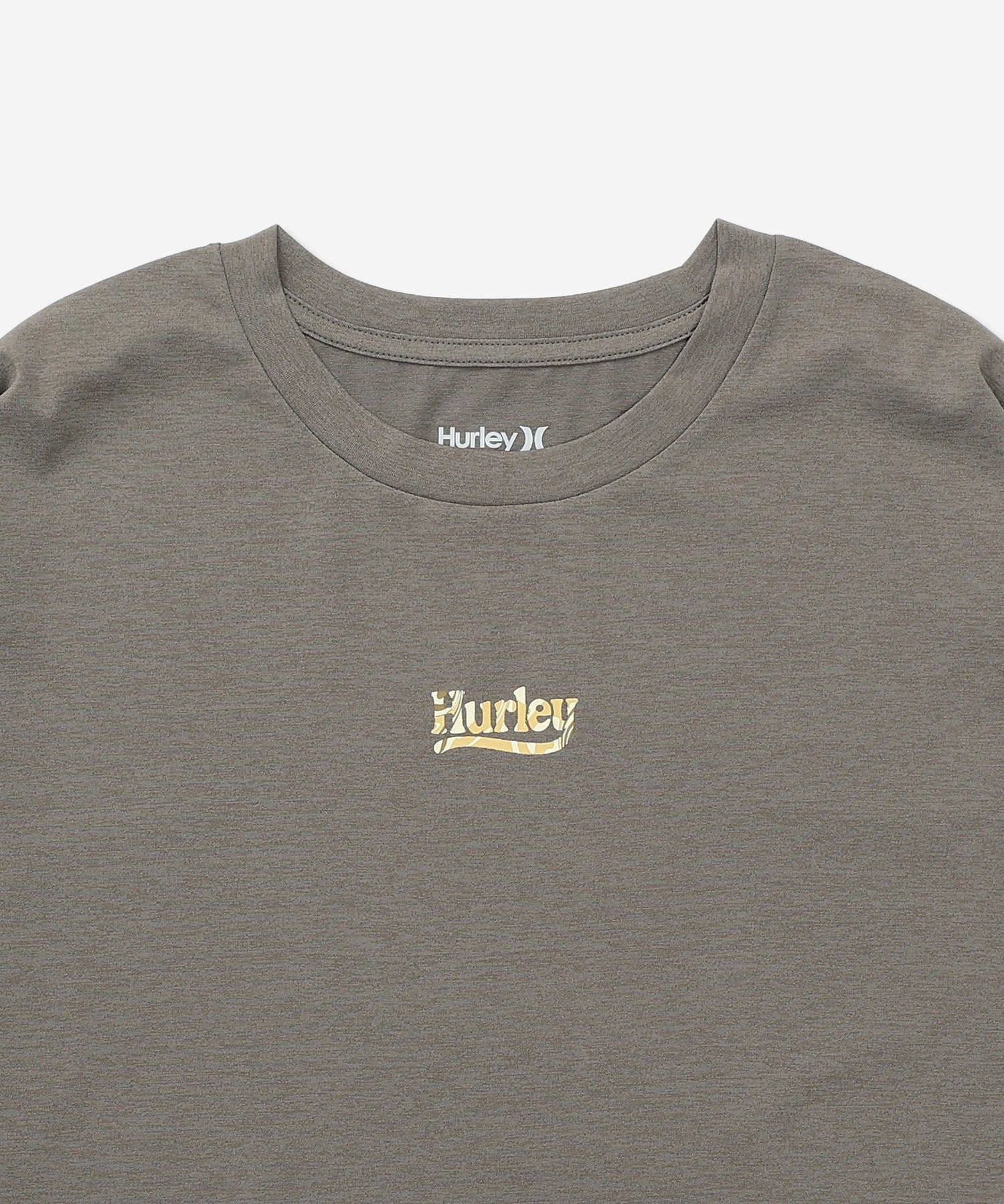 Hurley ハーレー 長袖 Tシャツ ロンT レディース ロゴ ワンポイント UVカット 吸汗速乾 耐塩素 水陸両用 セットアップ対応 WALS261035 UT(BLK-FREE)