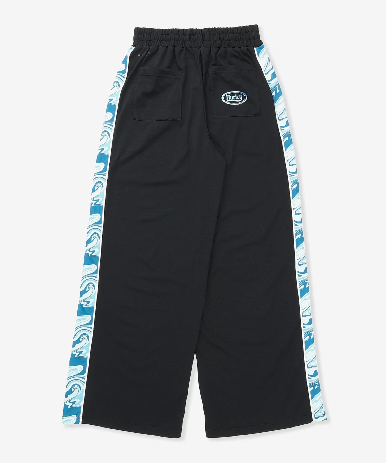 Hurley　水陸両用パンツセットアップ（ネイビー花柄） Hurley ハーレー ロングパンツ レディース サイドライン ロゴ UVカット
