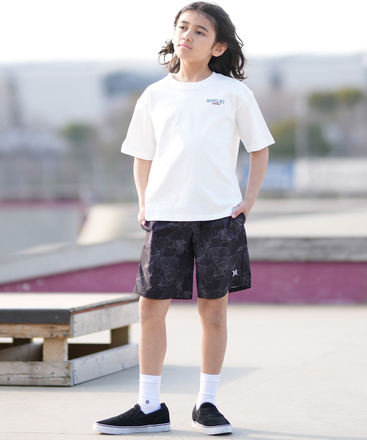 Hurley ハーレー 半袖 Tシャツ キッズ ジュニア 子供 SUNNY CAMP