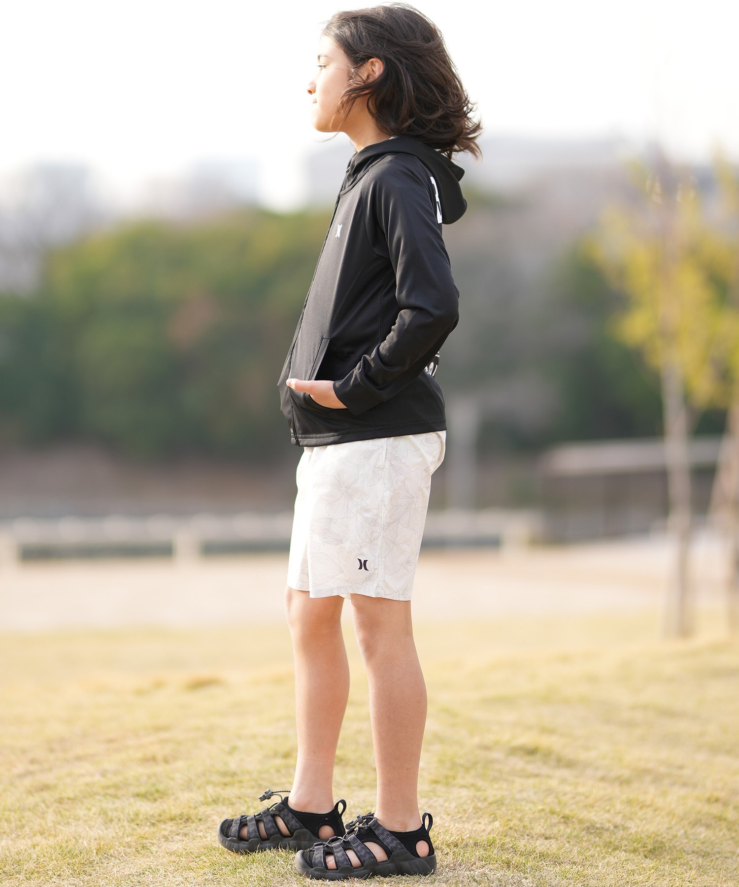 Hurley ハーレー 水着 ラッシュガード ジップアップ パーカー キッズ Hurley ハーレー 水着 ラッシュガード ジップアップ パーカー キッズ