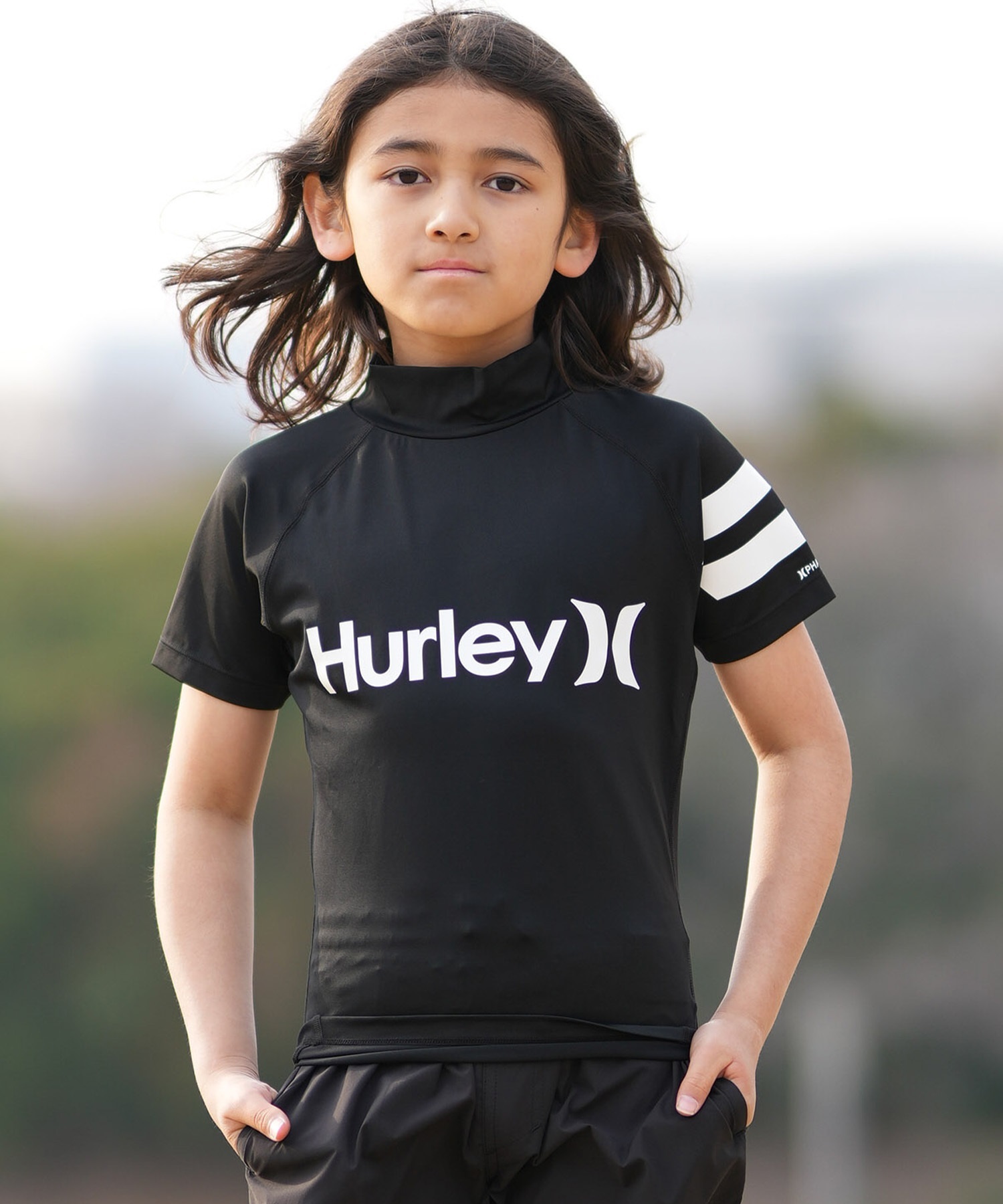 Hurley ハーレー 水着 ラッシュガード 半袖 Tシャツ キッズ ジュニア
