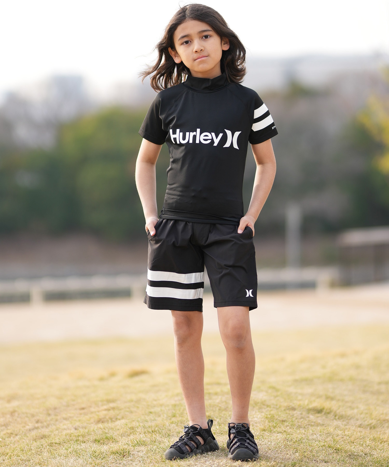 Hurley ハーレー 水着 ラッシュガード 半袖 Tシャツ キッズ ジュニア
