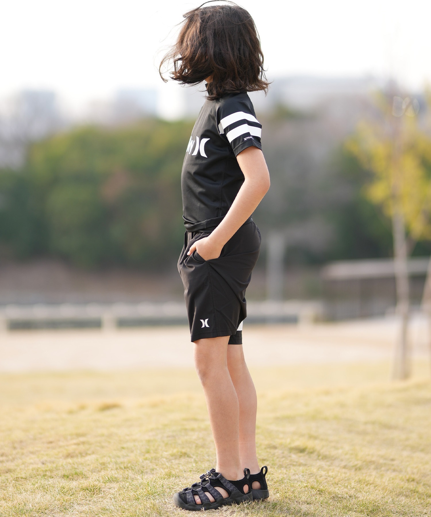 Hurley ハーレー 水着 ラッシュガード 半袖 Tシャツ キッズ ジュニア