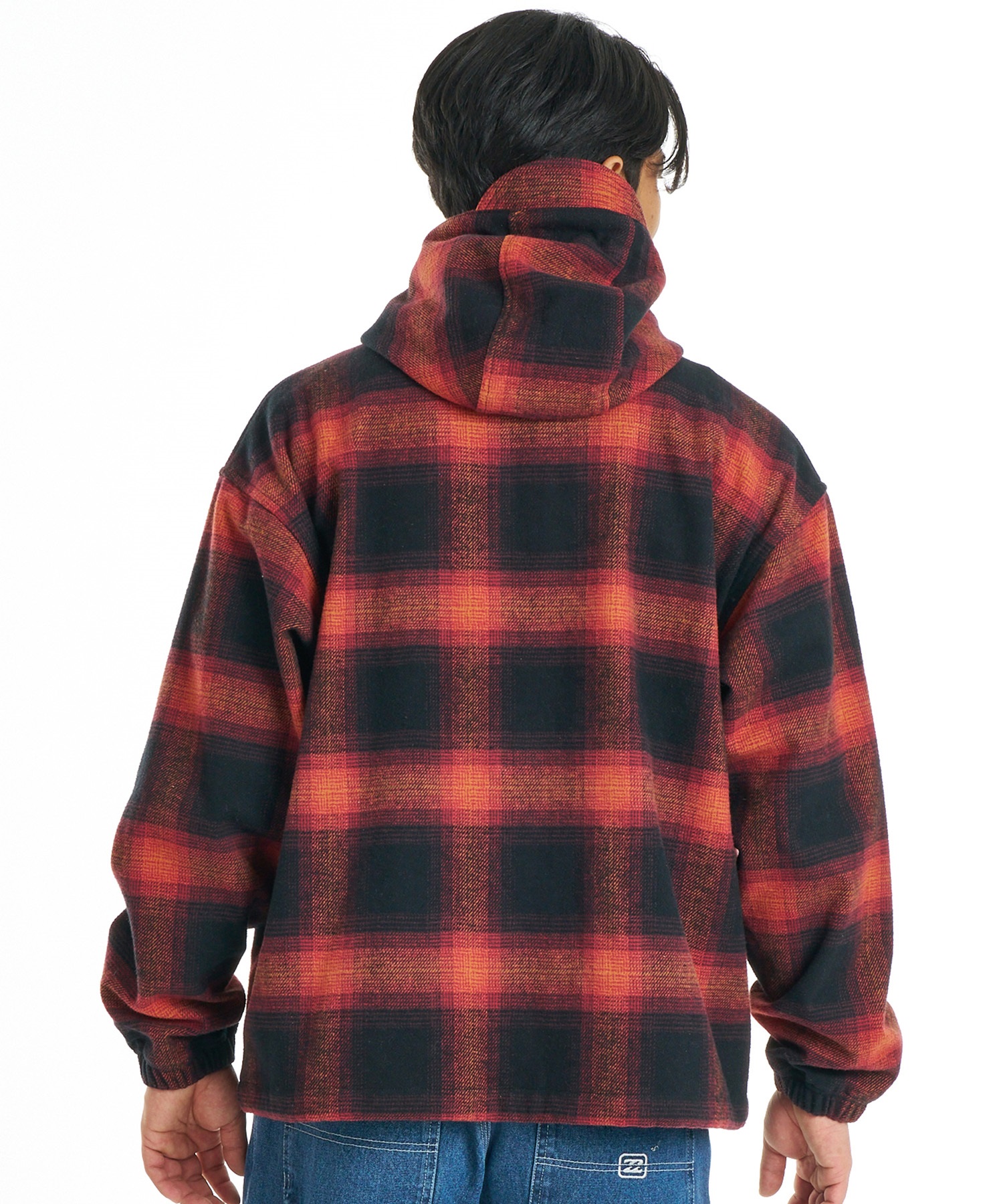 BILLABONG スノーボードジャケット 赤 L BILLABONG ビラボン ジャケット メンズ チェック HOODED JAKCET