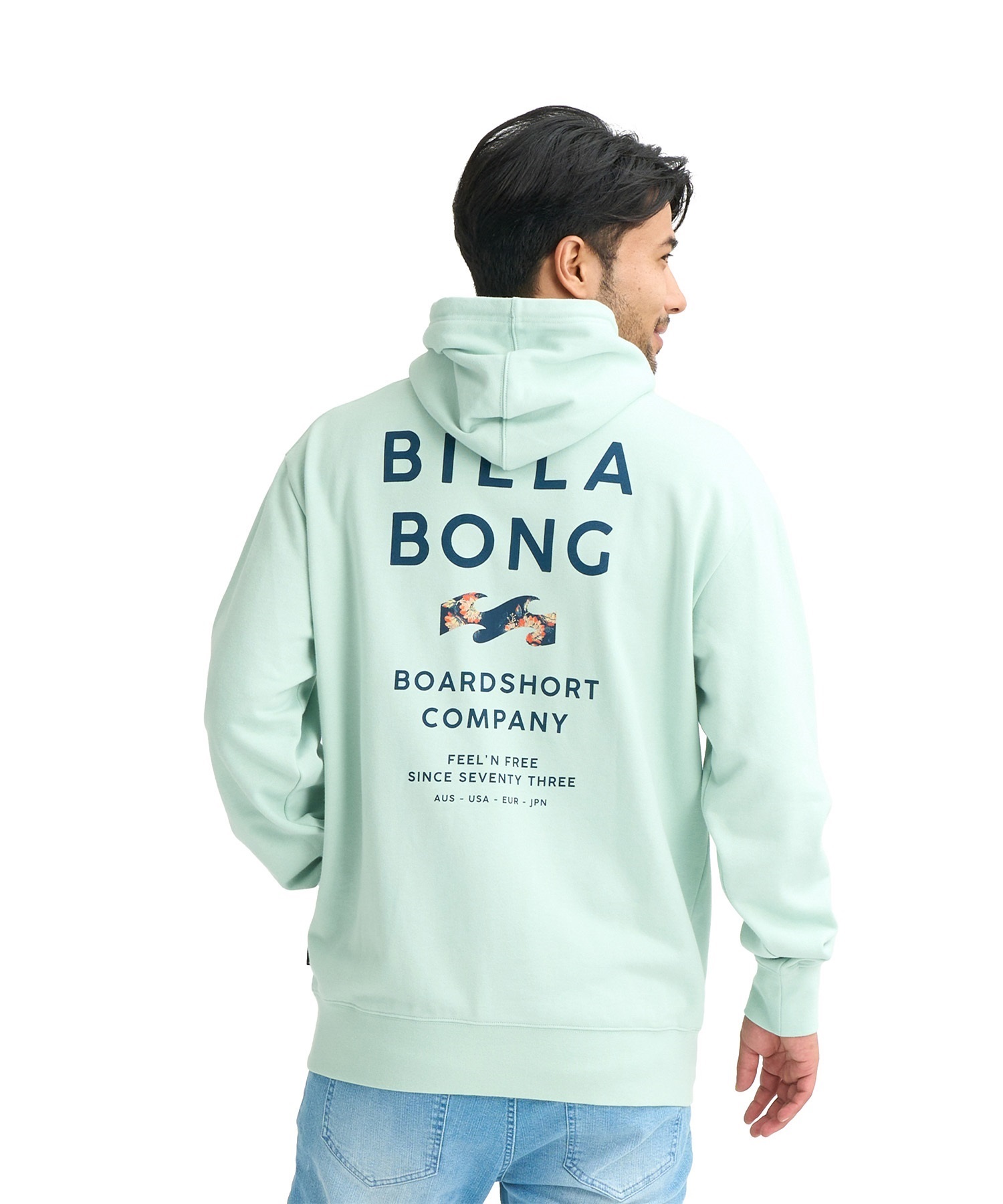 BILLABONG ロゴ撥水プルオーバーパーカー BILLABONG ビラボン プルオーバー パーカー メンズ バックプリント SUN