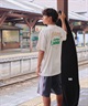 BILLABONG ビラボン × 江ノ電 コラボ 半袖 Tシャツ メンズ ロゴ バックプリント BG012214(CRM-M)
