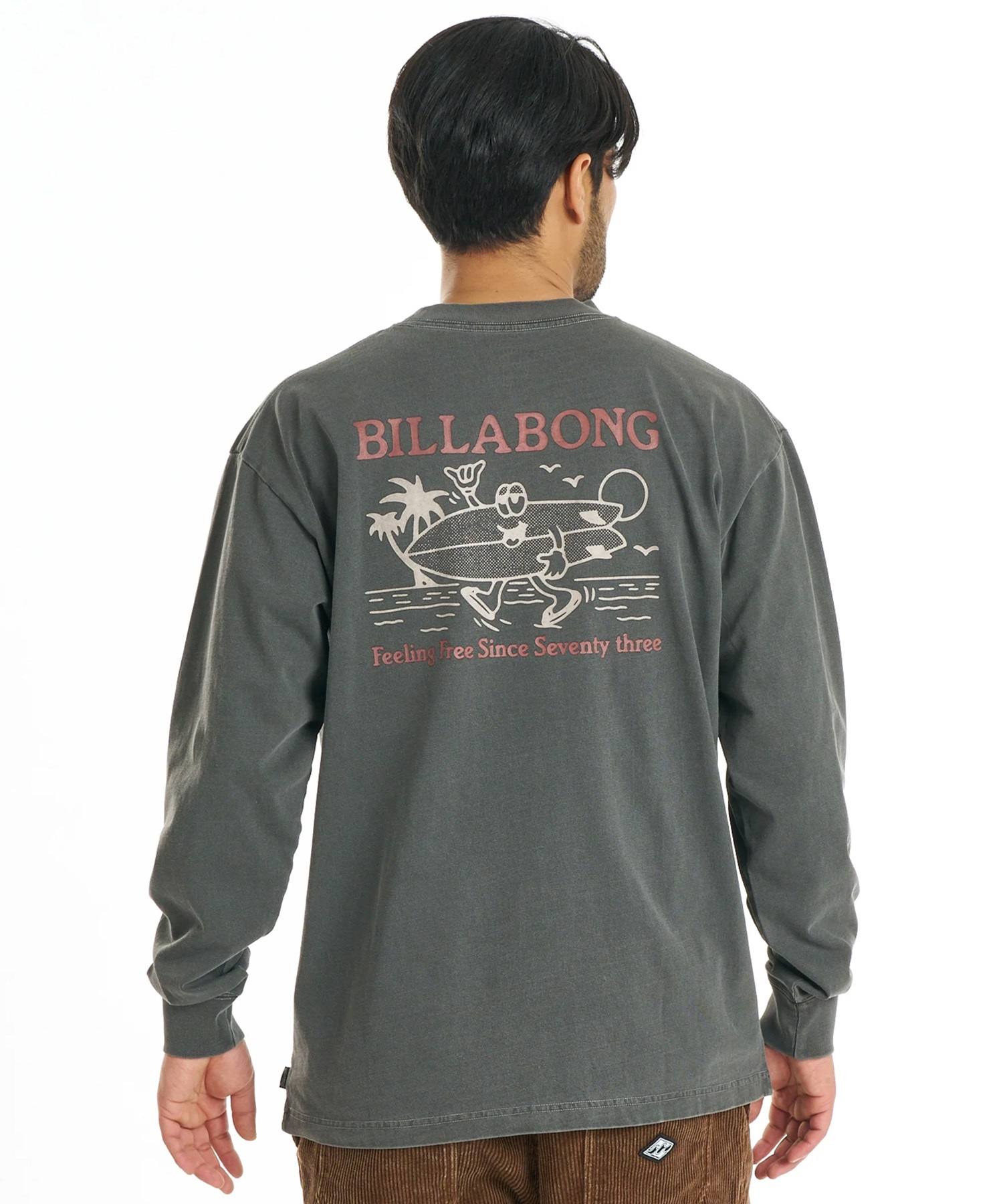 BILLABONG ビラボン 長袖 Tシャツ ロンT メンズ バックプリント ロゴ