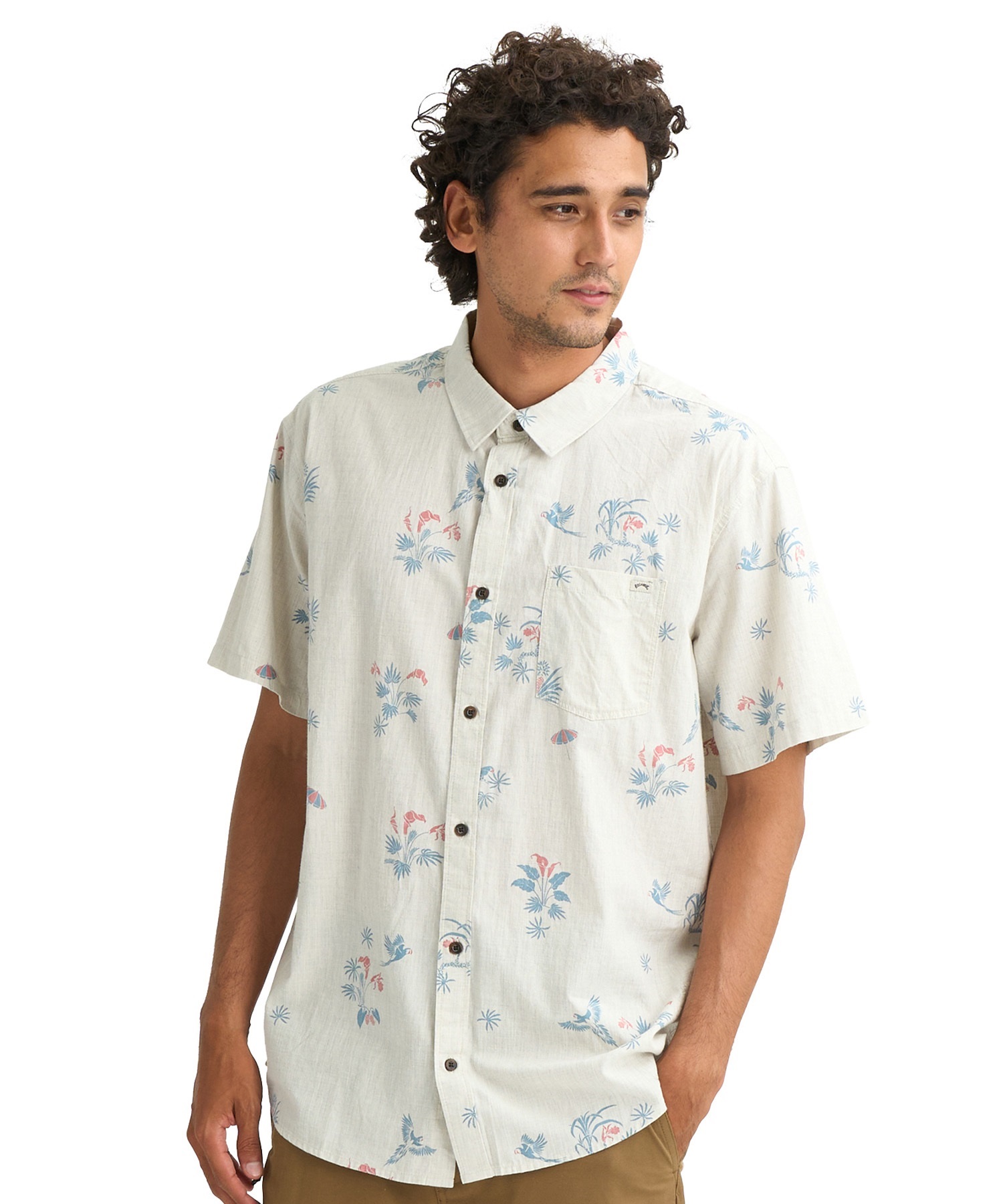 BILLABONG ビラボン 半袖 シャツ メンズ コットンリヨセル生地 SUNDAYS MINI SS BG011126(STN-M)