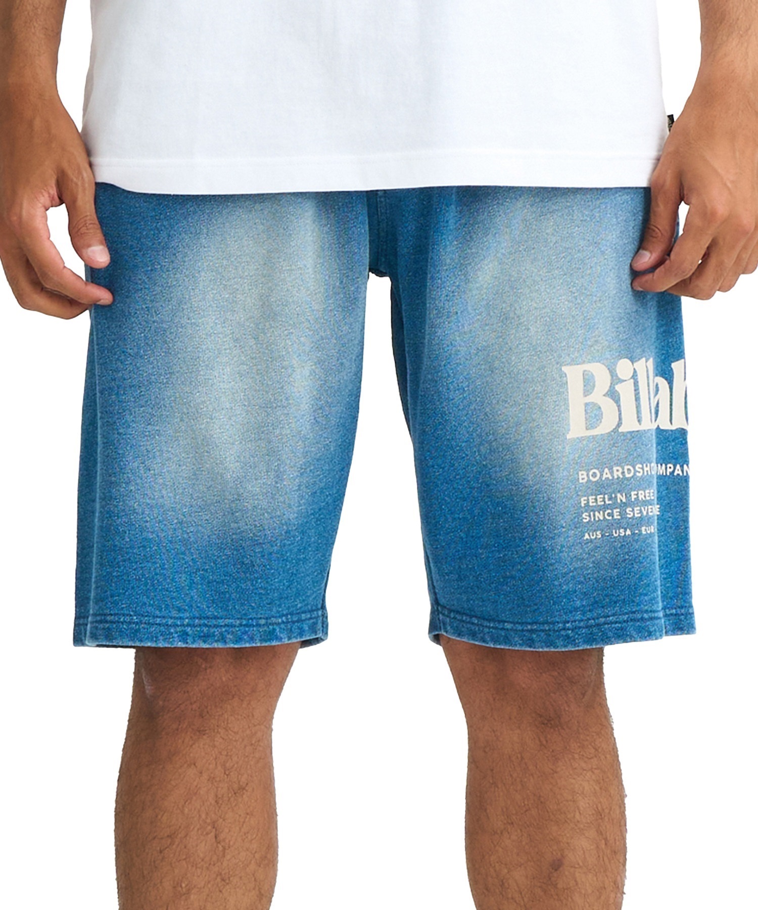 【美品】BILLABONG 上ネイビー ビブパンツ マスタード 上下セット M BF014707-