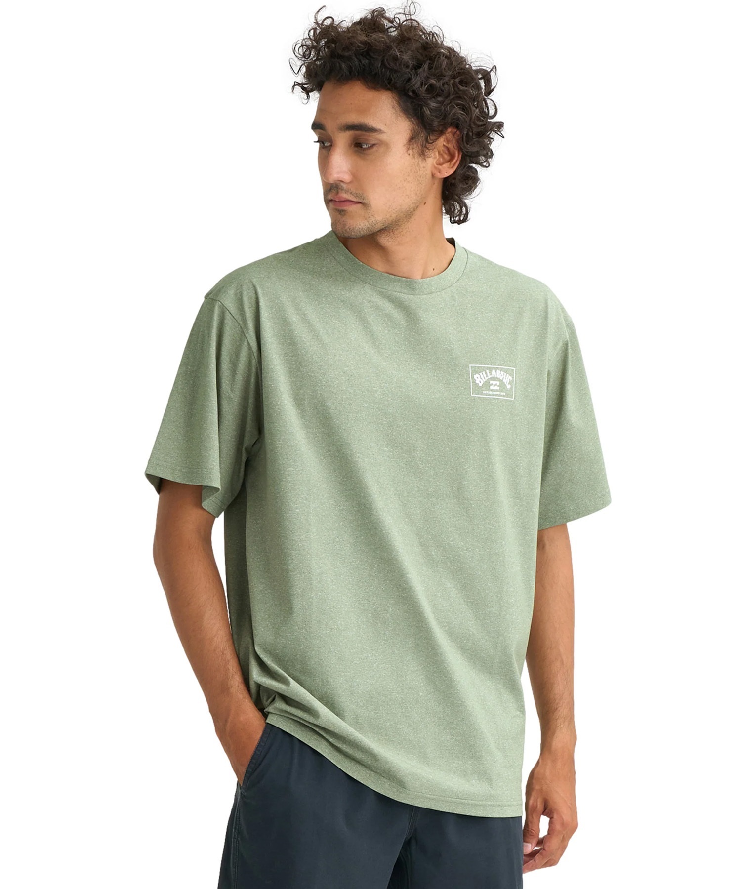 BILLABONG ビラボン 水着 ラッシュガード 半袖 Tシャツ メンズ 水陸両用 UVカット 吸水速乾 SURF FLEX TEE BG011858(BLK-M)