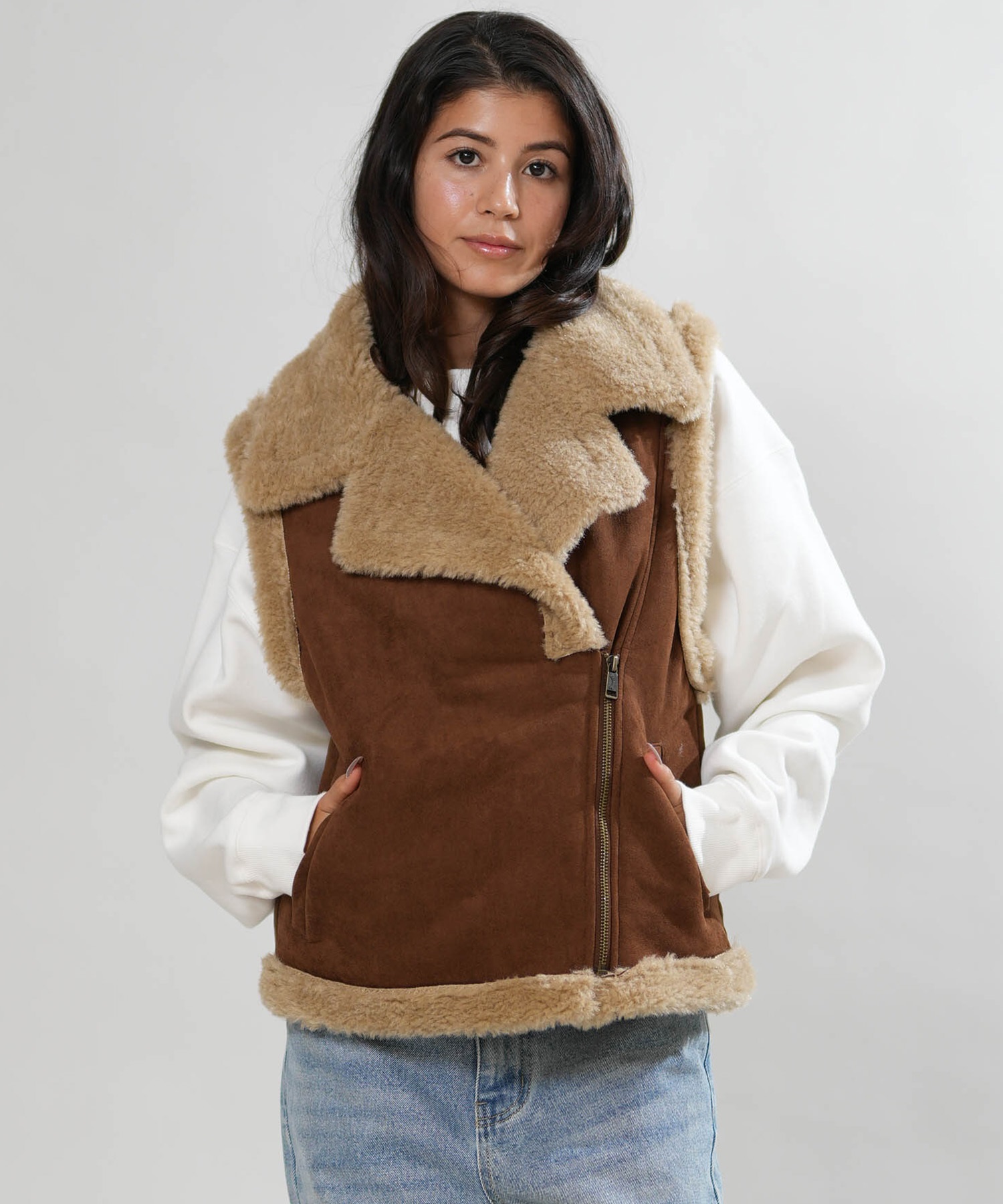 BILLABONG ビラボン ベスト レディース ボア ムートン RIDERS MOUTON