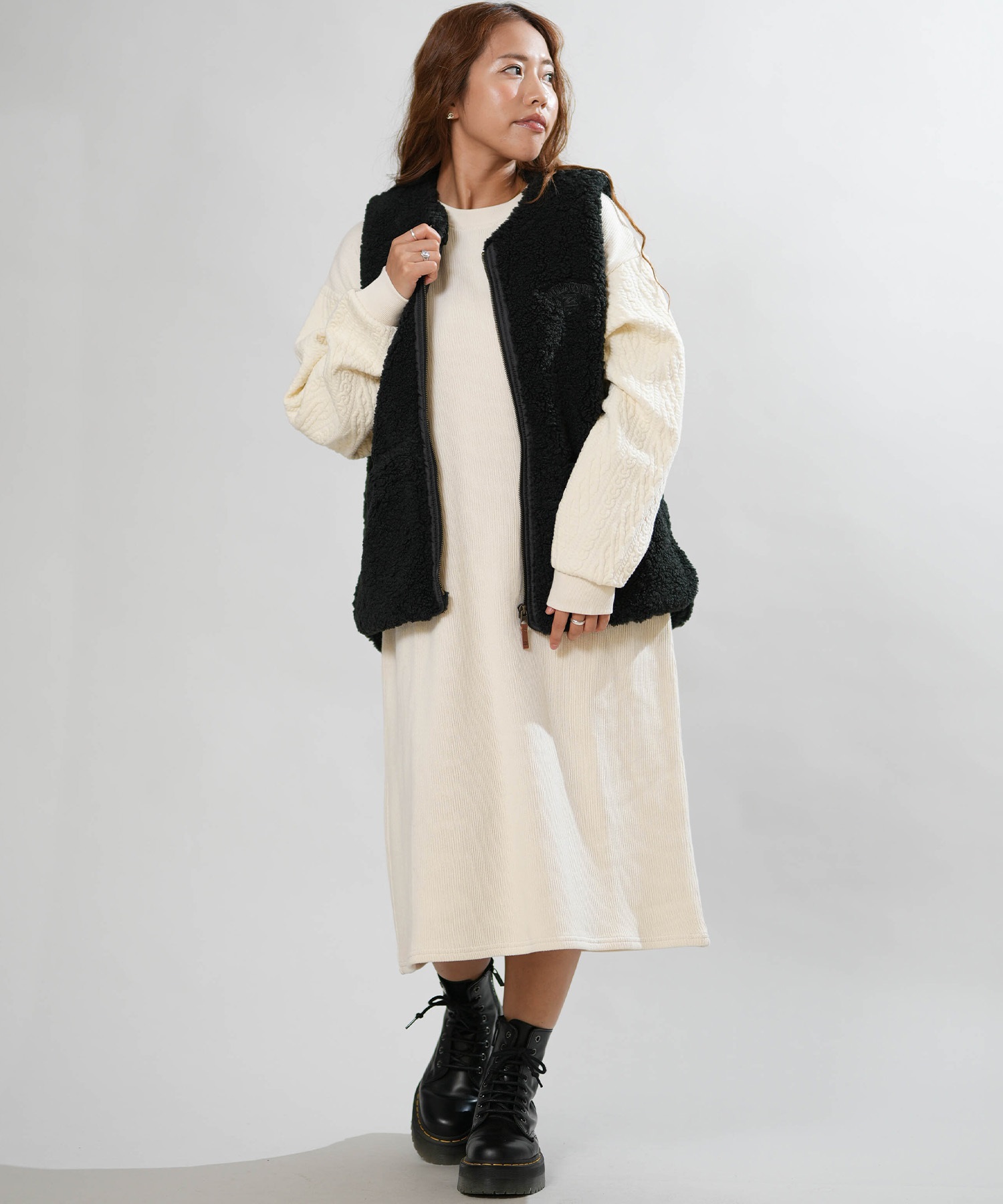BILLABONG ビラボン ベスト レディース ボア FUR BOA NC VEST BG014U05
