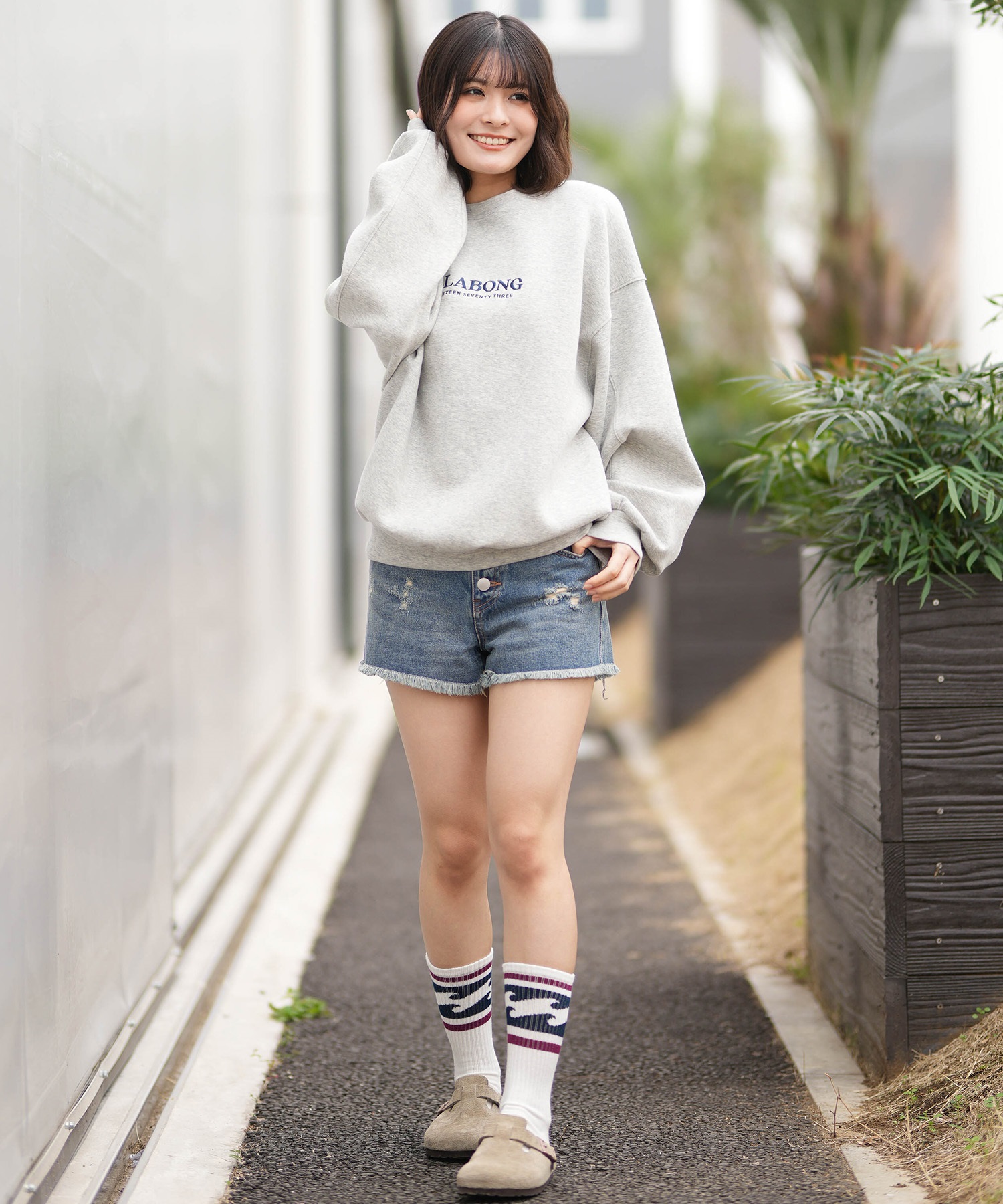 BILLABONG ビラボン トレーナー スウェット レディース ロゴ バック 