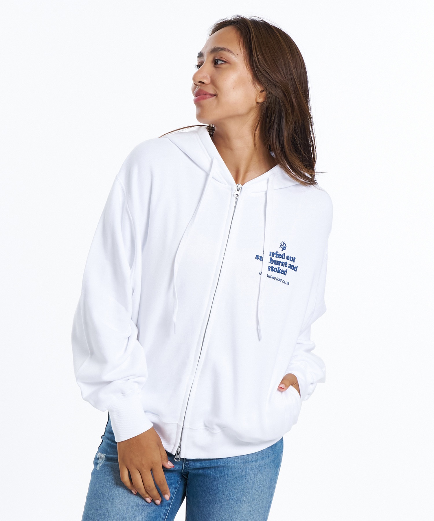 BILLABONG ビラボン ジップアップ パーカー レディース オーバーサイズ