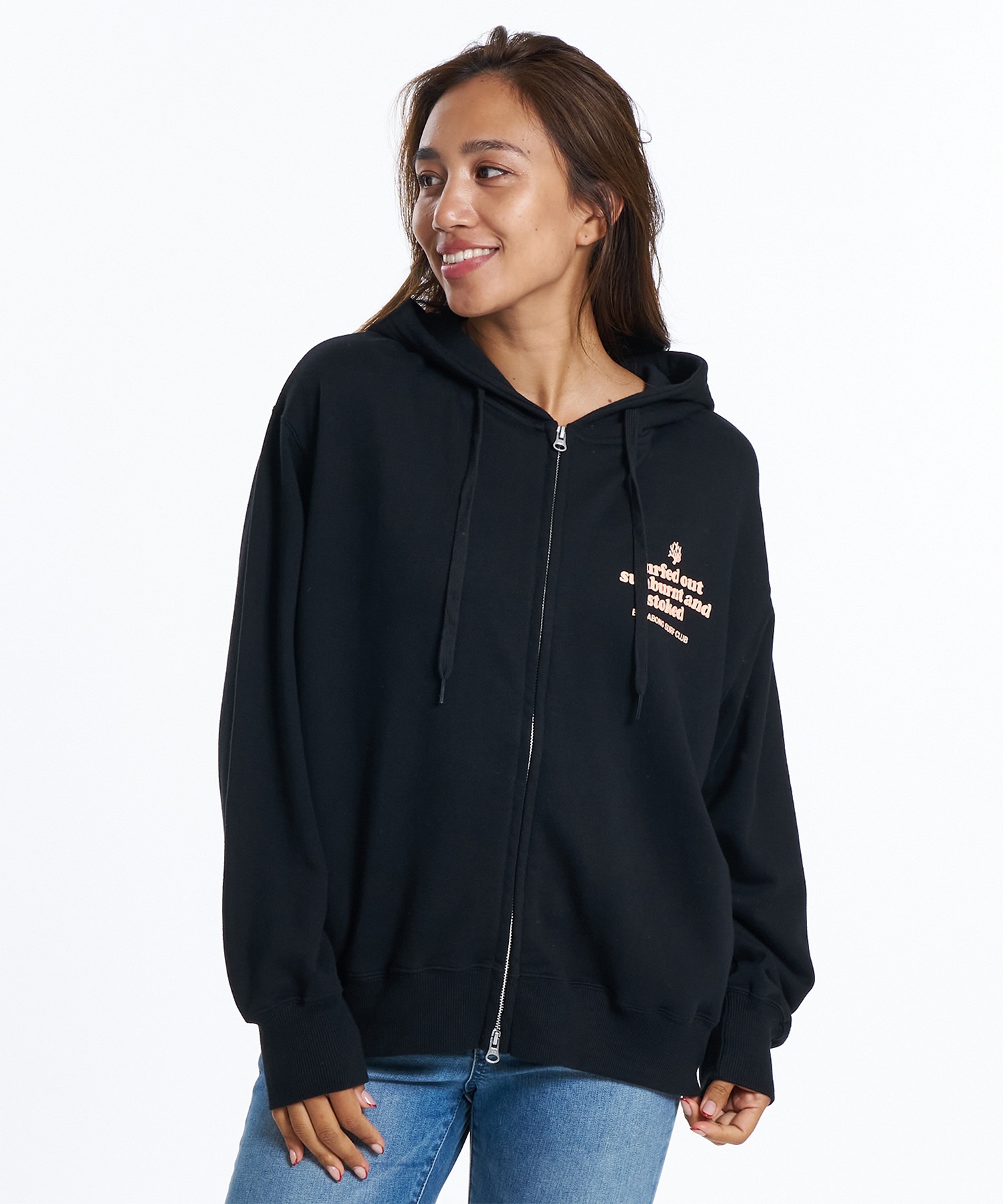 BILLABONG ビラボン ジップアップ パーカー レディース オーバーサイズ