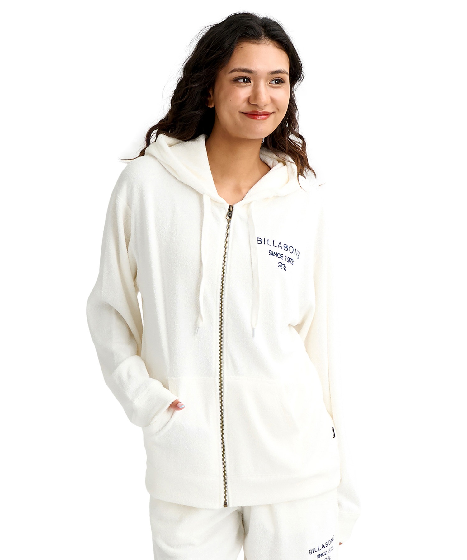 BILLABONG ビラボン ジップアップ パーカー レディース パイル生地 セットアップ対応 BG013017(SCS-M)