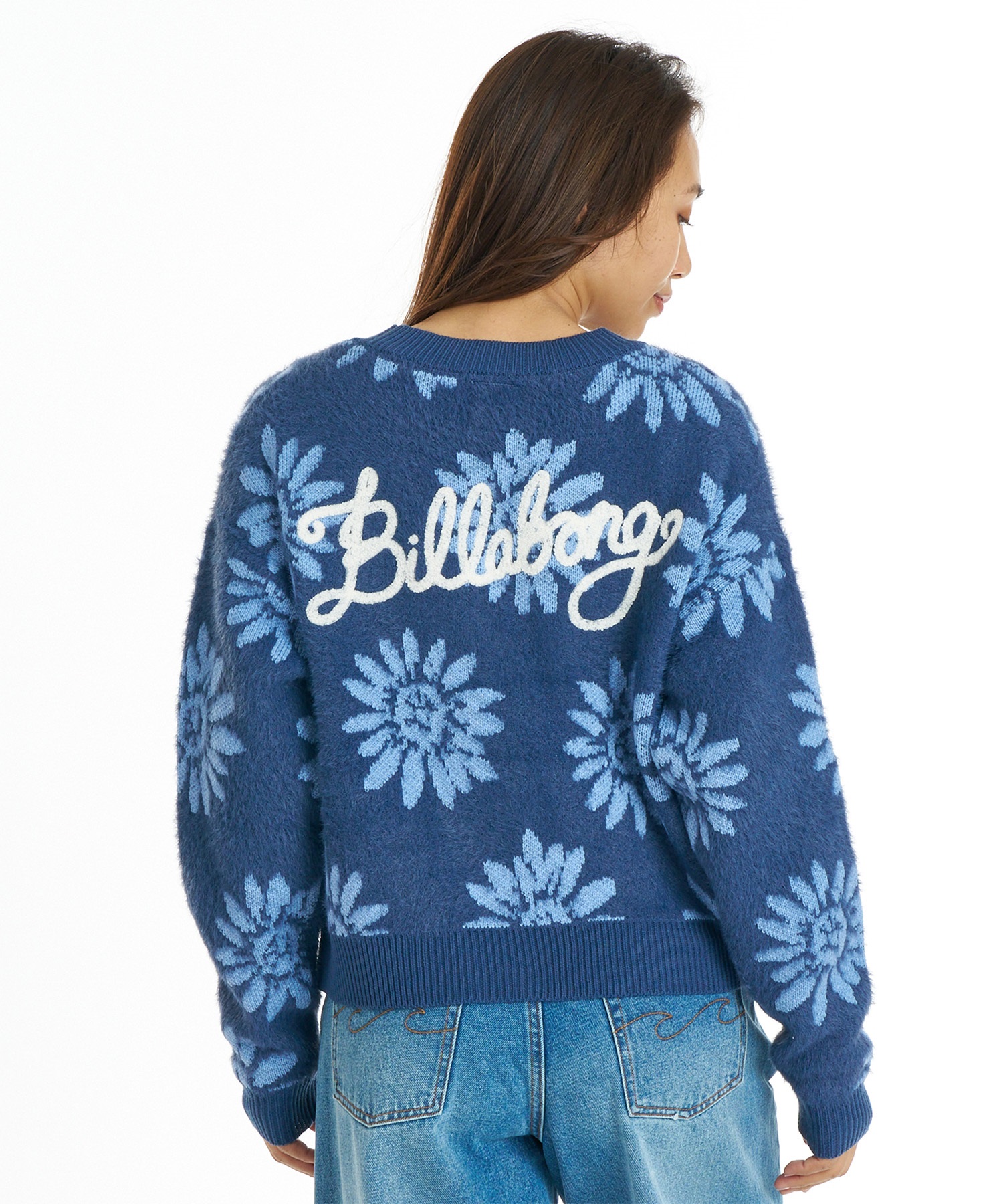 BILLABONG ビラボン カーディガン レディース ロゴ JACQUARD CARDIGAN