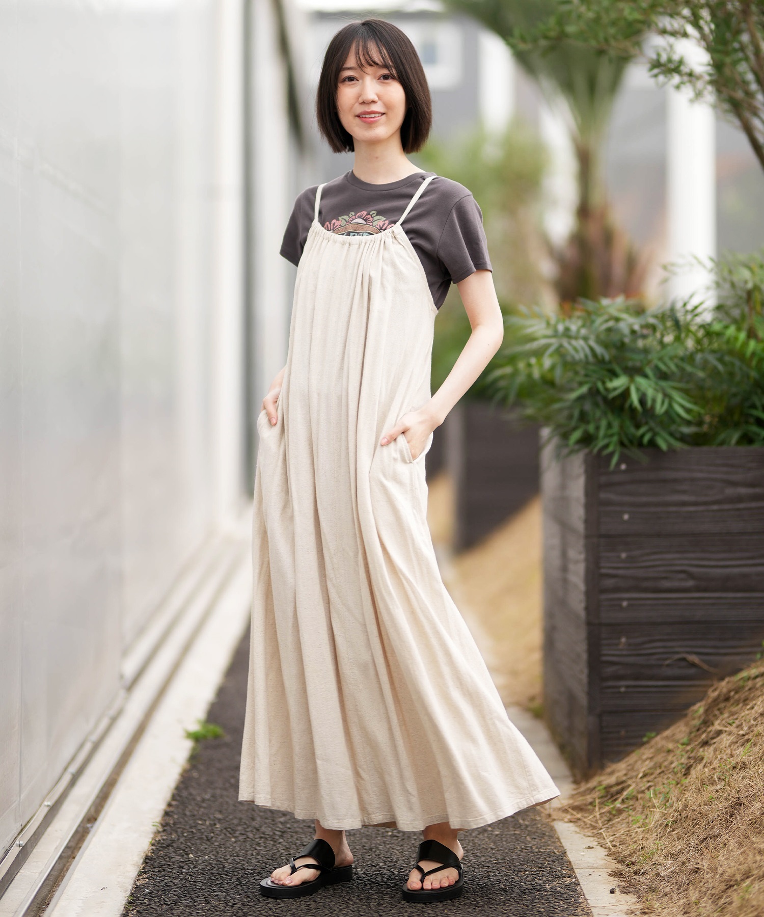 BILLABONG ビラボン ワンピース レディース ロング丈 CAMI BACK WOVEN