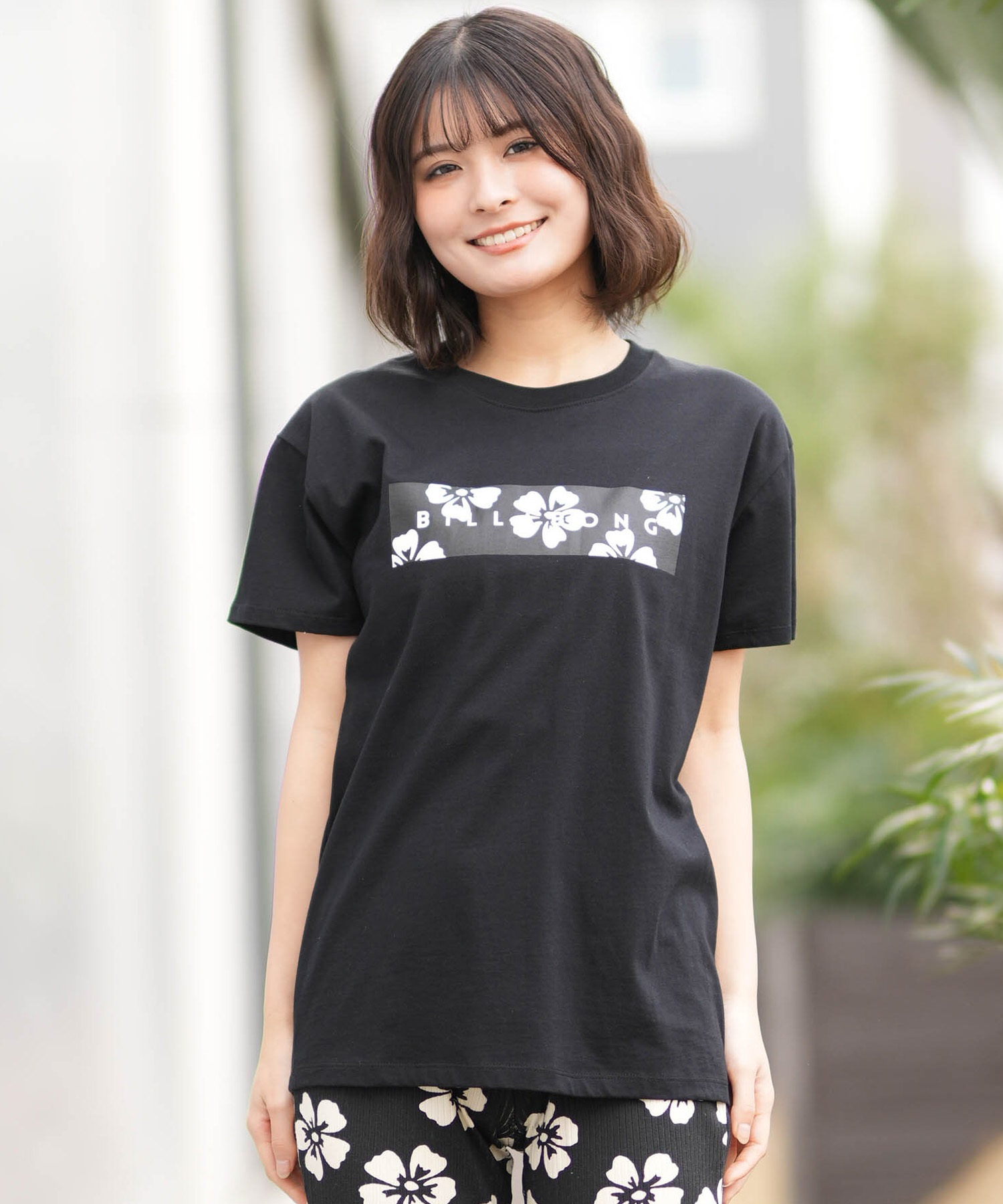 BILLABONG ビラボン 半袖 Tシャツ レディース RECTANGLE BOY FIT TEE BG013200(BPB-M)
