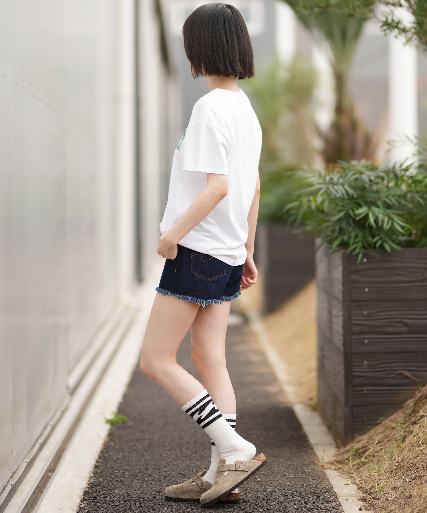 BILLABONG ビラボン 半袖 Tシャツ レディース RECTANGLE BOY FIT TEE BG013200(BPB-M)