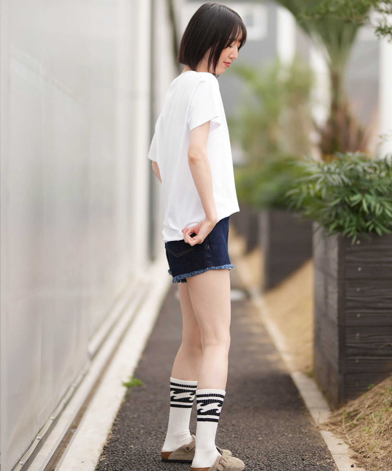 BILLABONG ビラボン 半袖 Tシャツ レディース RECTANGLE BOY FIT TEE BG013200(BPB-M)