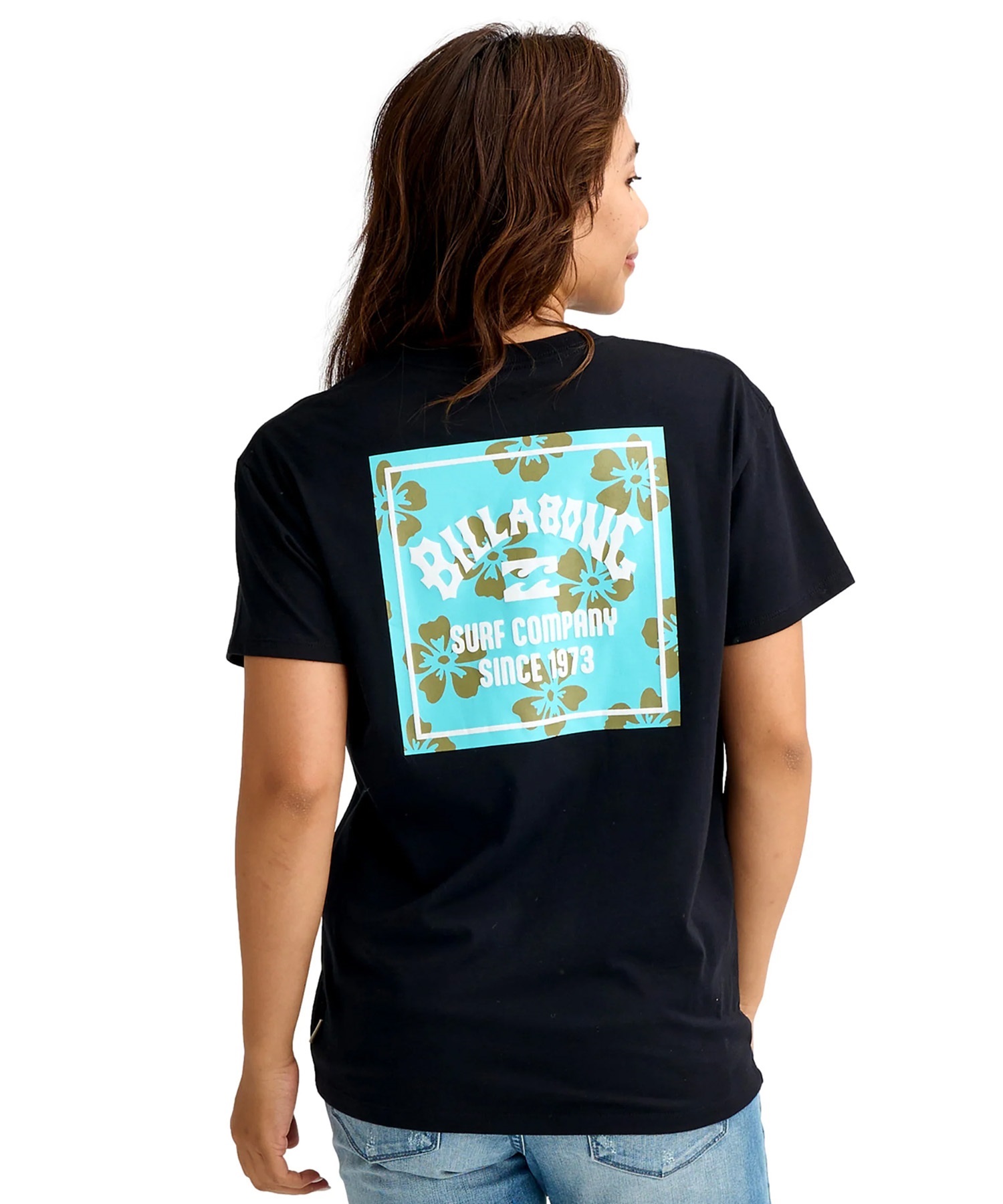 BILLABONG ビラボン 半袖 Tシャツ レディース BACK SQUARE BOY FIT TEE  BG013201(BLM-M)