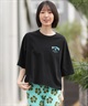 BILLABONG ビラボン 半袖 Tシャツ レディース SQUARE LOGO LOOSE CROPPED BG013205(BLM-M)