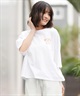 BILLABONG ビラボン 半袖 Tシャツ レディース SQUARE LOGO LOOSE CROPPED BG013205(BLM-M)