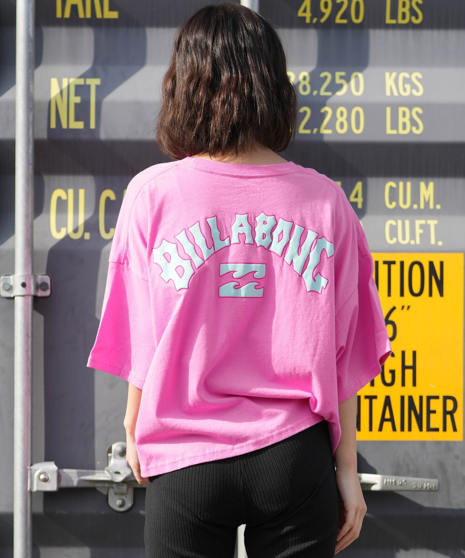 BILLABONG ビラボン 半袖 Tシャツ レディース PUFF ARCH WIDE LOOSE CROP BG013208(GUA-M)