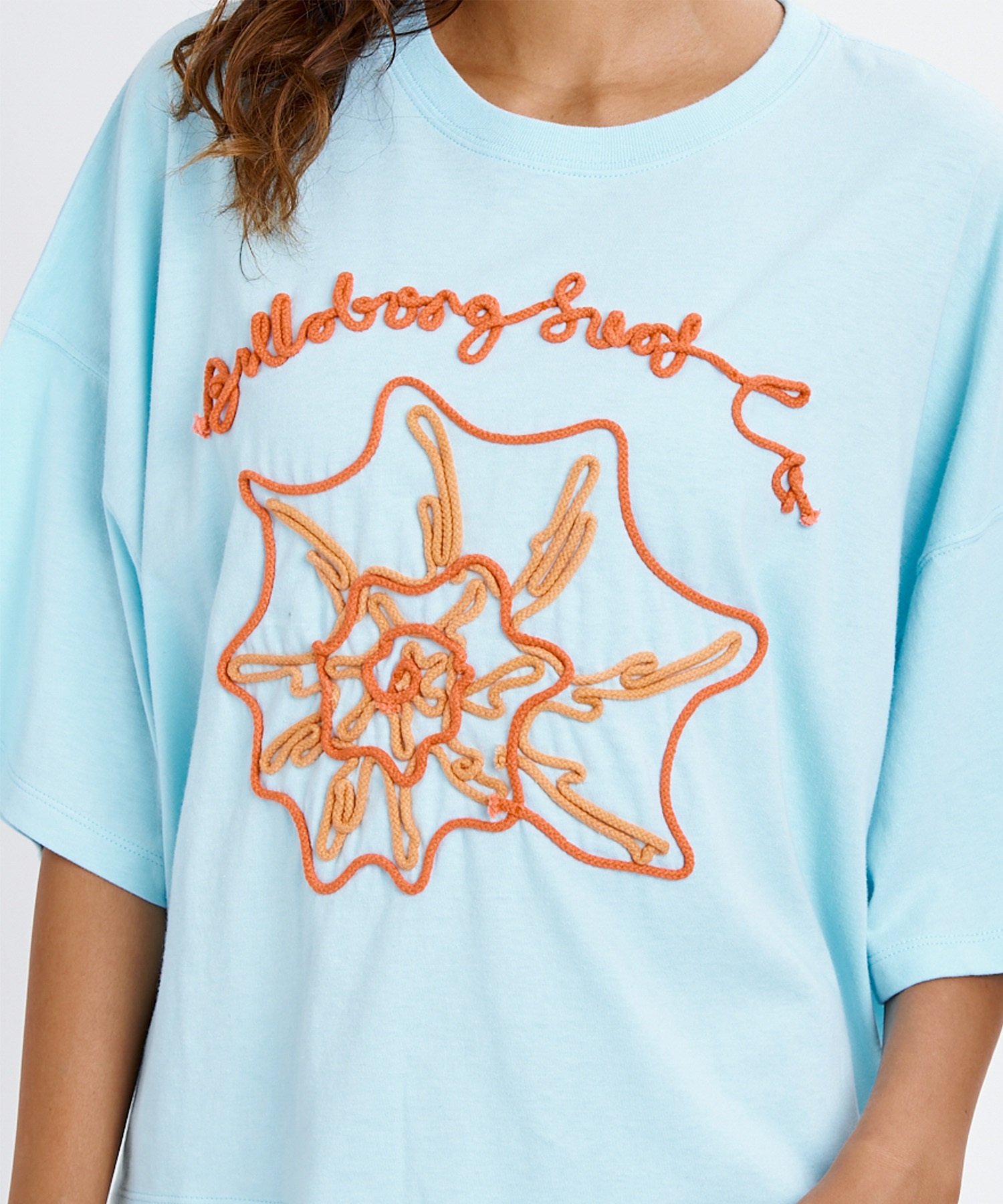 BILLABONG ビラボン 半袖 Tシャツ レディース コード刺繍 ショート丈 BG013210(SCS-M)