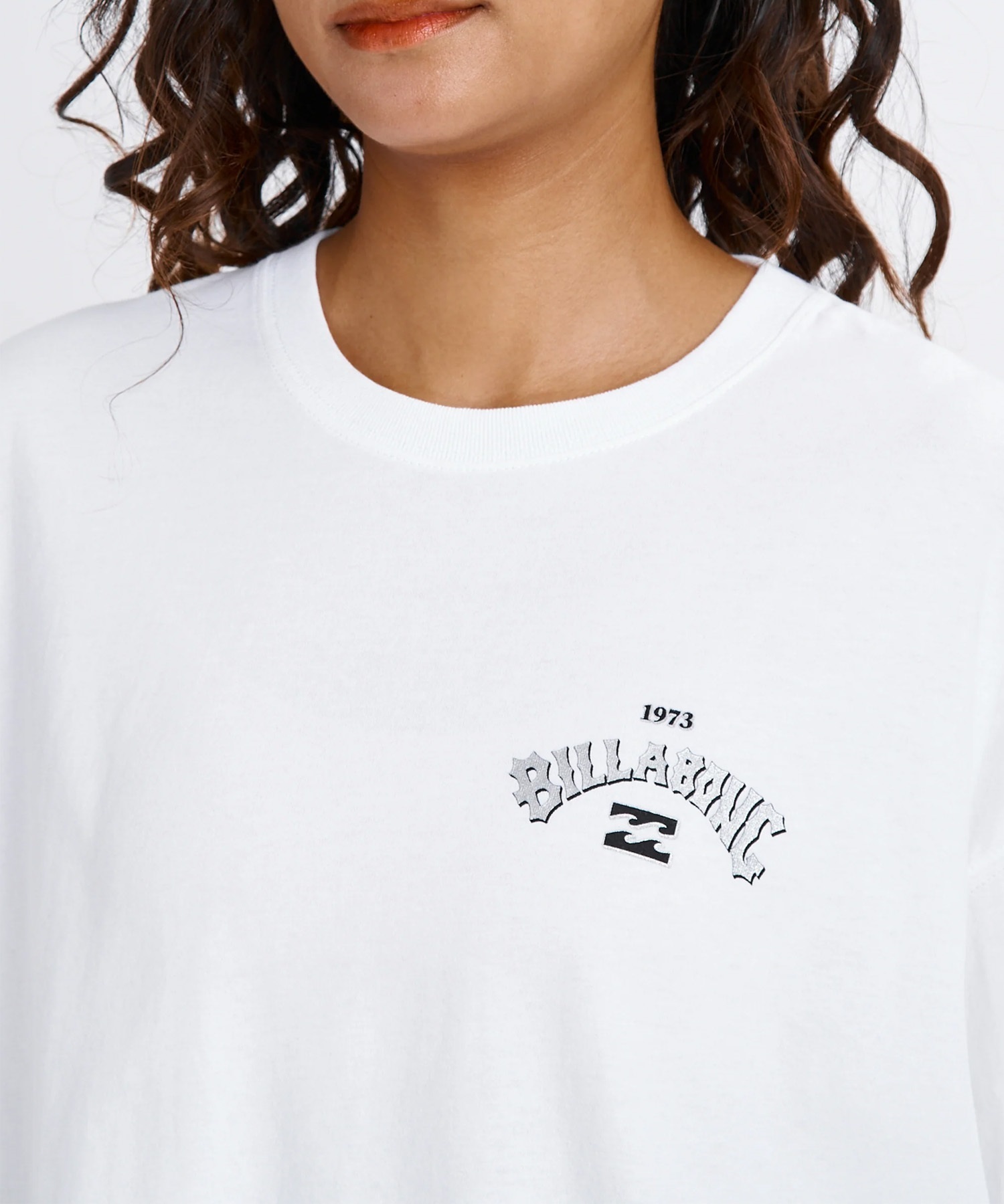 BILLABONG ビラボン 半袖 Tシャツ レディース バックプリント MESSAGE ARCH MEDIUM LOOSE BG013211(OCS-M)