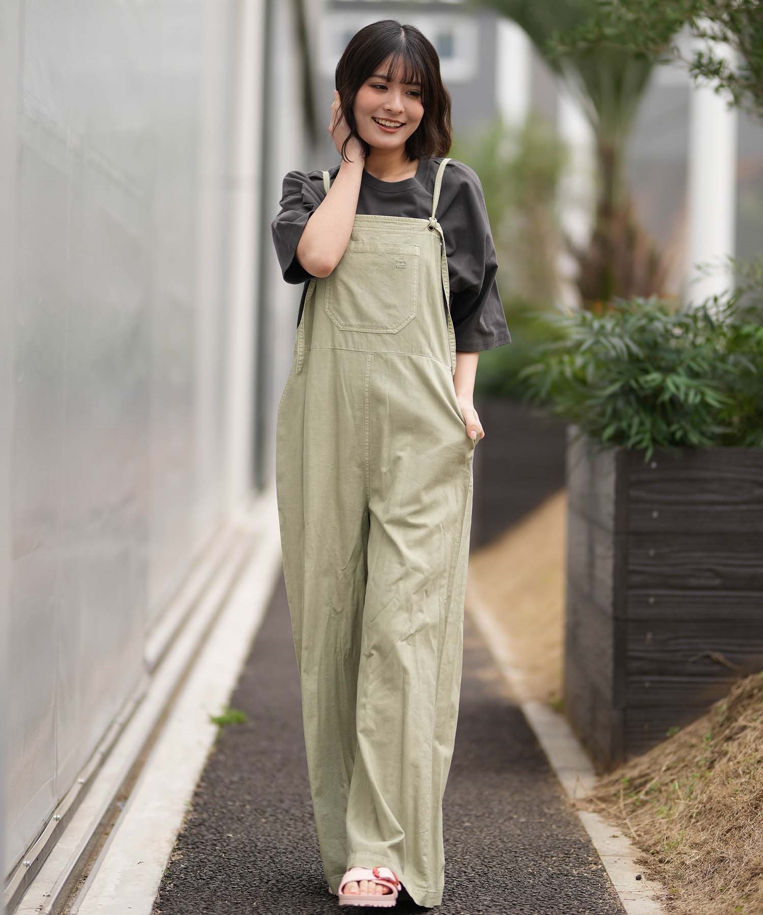 BILLABONG ビラボン 半袖 Tシャツ レディース バックプリント MESSAGE ARCH MEDIUM LOOSE BG013211(OCS-M)