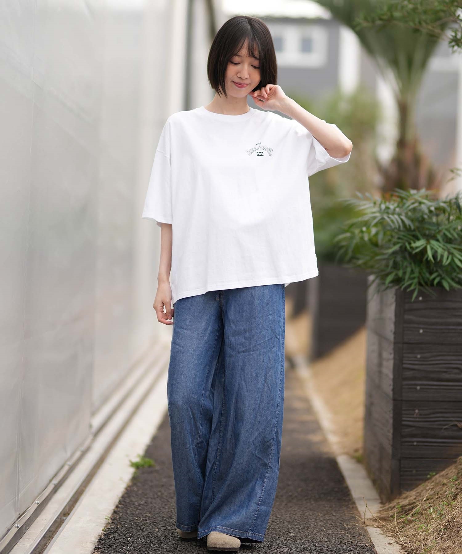 BILLABONG ビラボン 半袖 Tシャツ レディース バックプリント MESSAGE ARCH MEDIUM LOOSE BG013211(OCS-M)