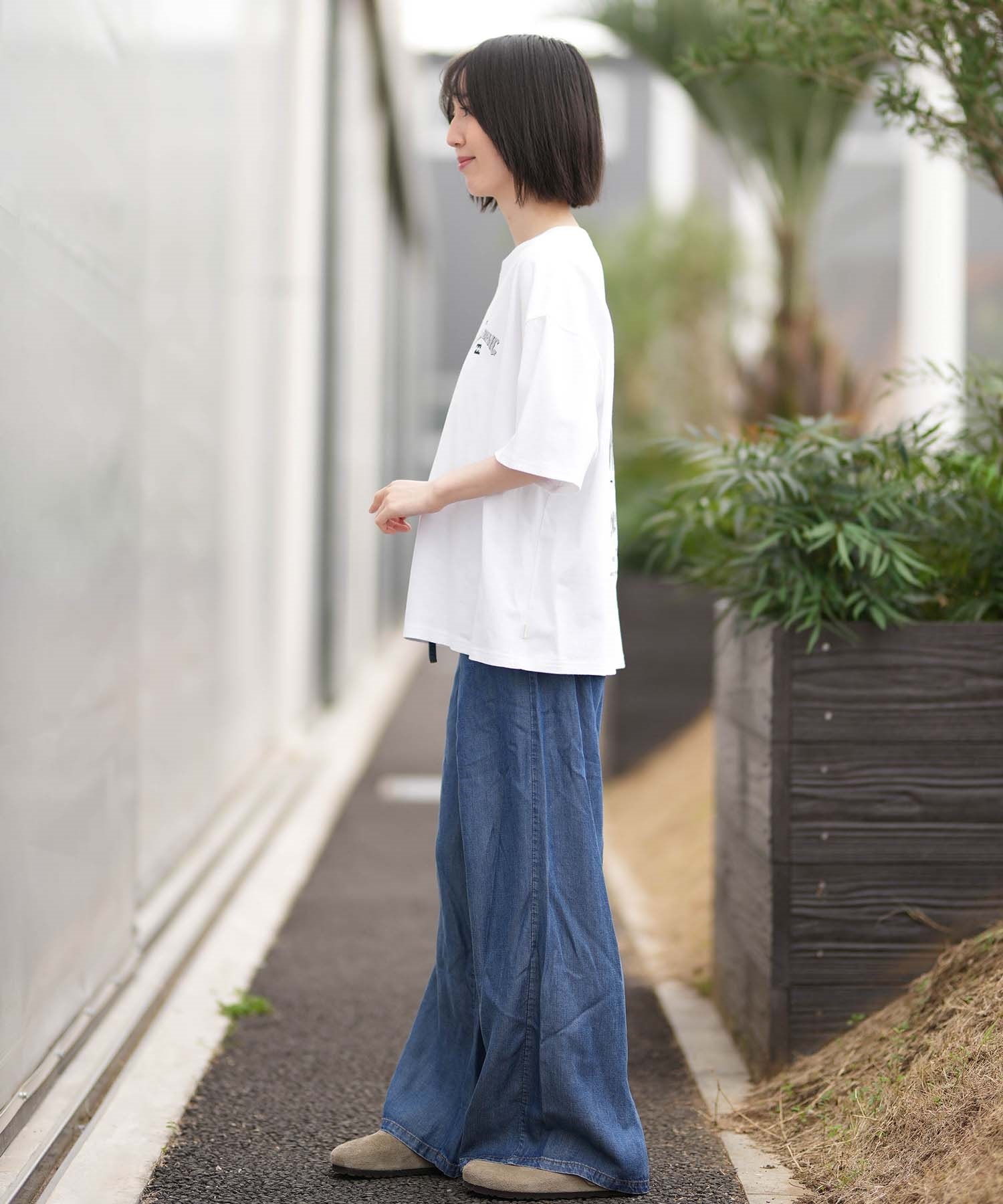 BILLABONG ビラボン 半袖 Tシャツ レディース バックプリント MESSAGE ARCH MEDIUM LOOSE BG013211(OCS-M)