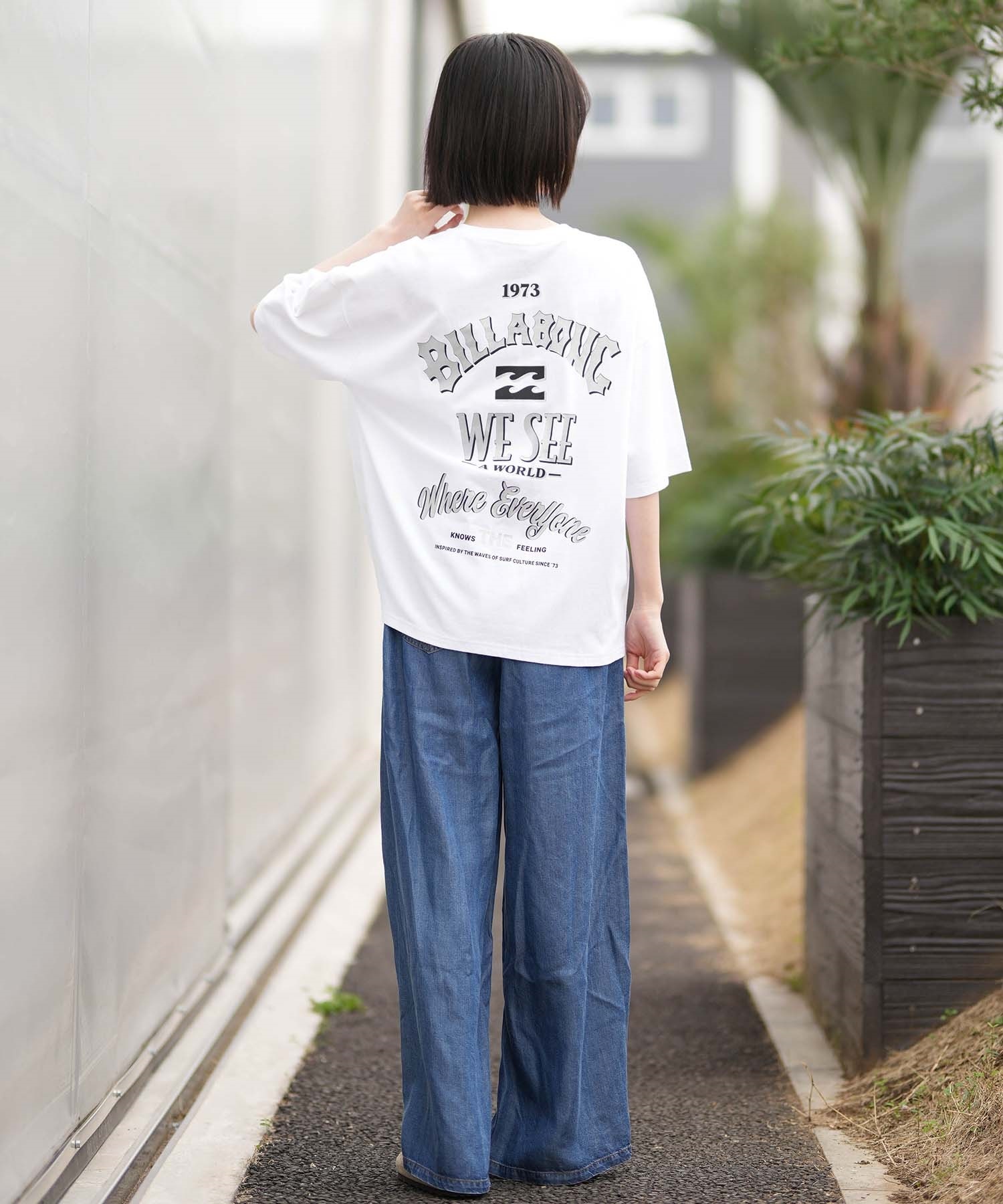 BILLABONG ビラボン 半袖 Tシャツ レディース バックプリント MESSAGE ARCH MEDIUM LOOSE BG013211(OCS-M)