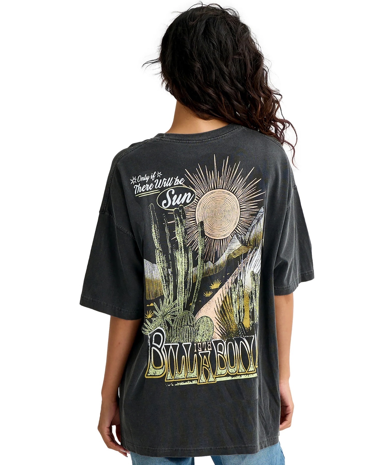 BILLABONG ビラボン 半袖 Tシャツ レディース GRAPHIC PRINT LOOSE TEE