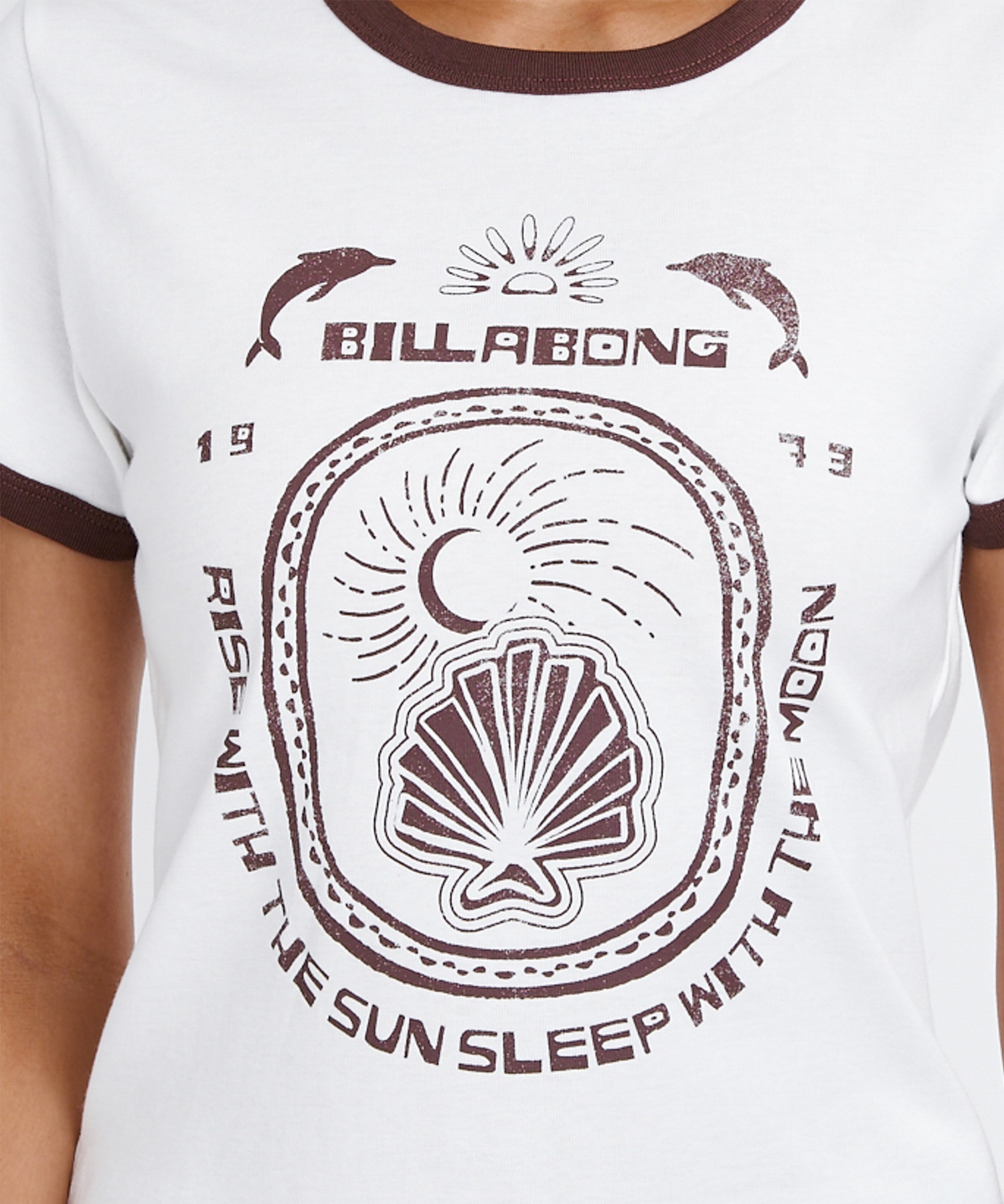 BILLABONG ビラボン 半袖 Tシャツ レディース リンガーシャツ ショート