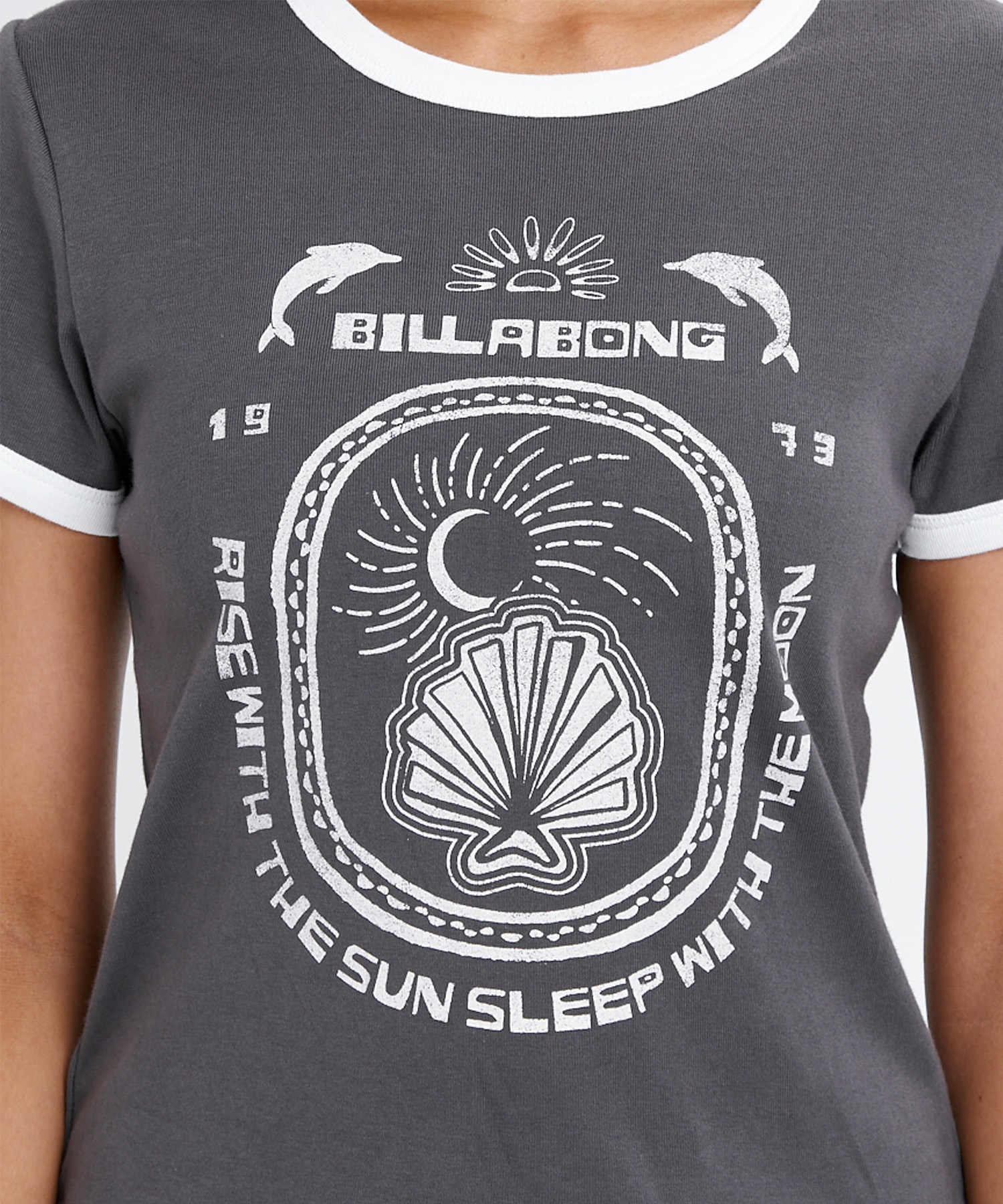 BILLABONG ビラボン 半袖 Tシャツ レディース リンガーシャツ ショート