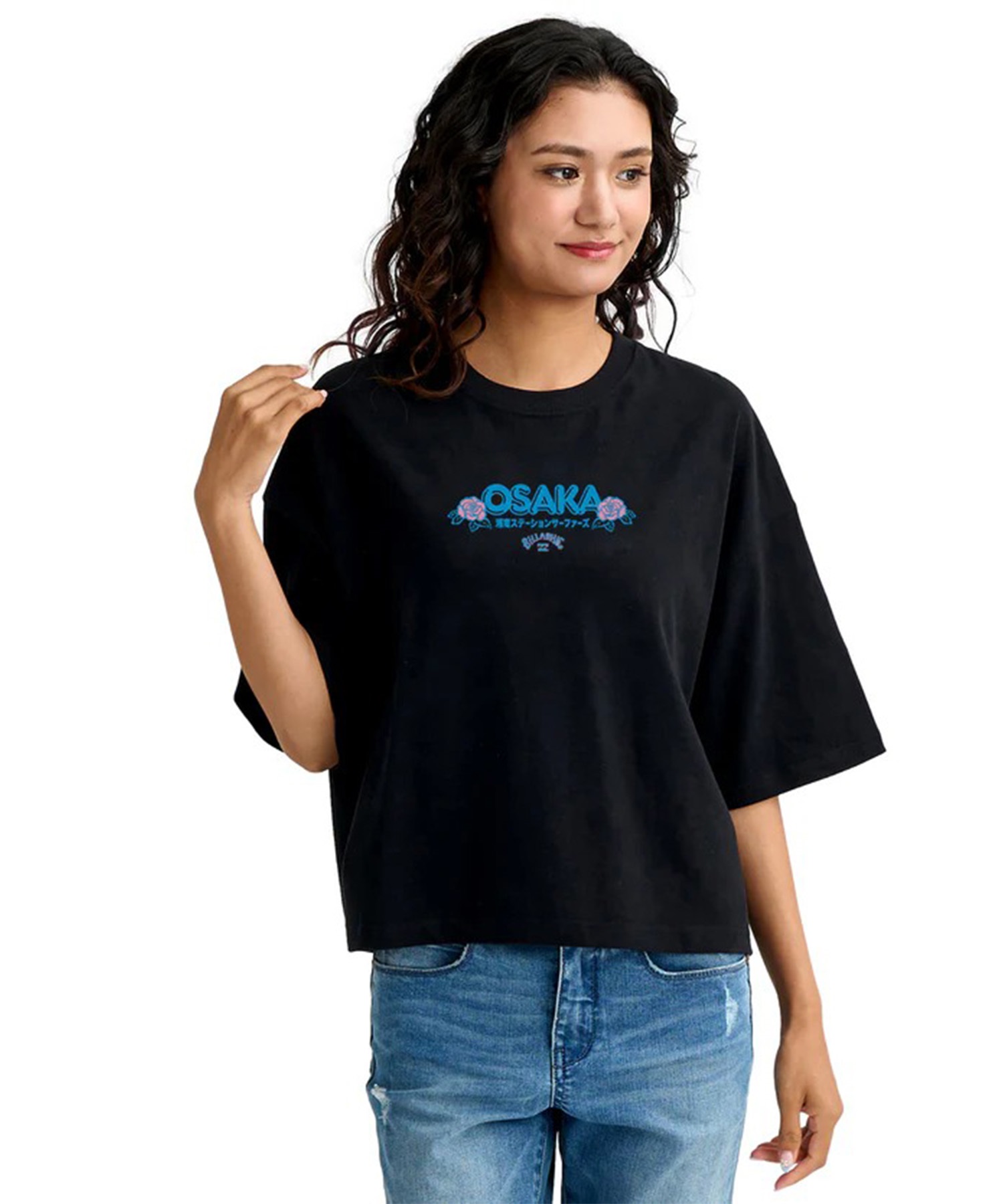 BILLABONG ビラボン 半袖 Tシャツ レディース SHONAN STATION SURFERS