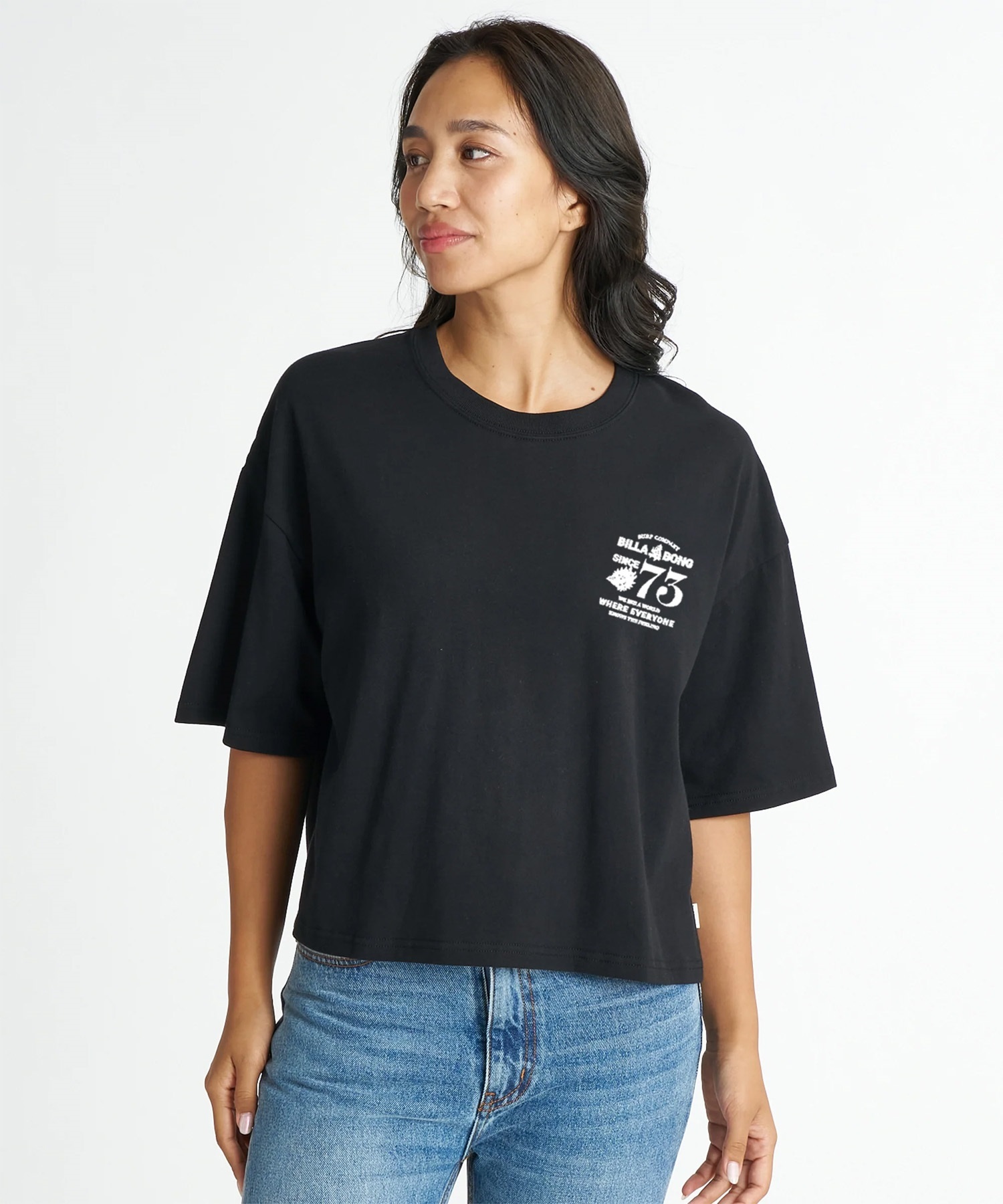 BILLABONG ビラボン 半袖 Tシャツ レディース RHOMBUS LOOSE COOL DRY