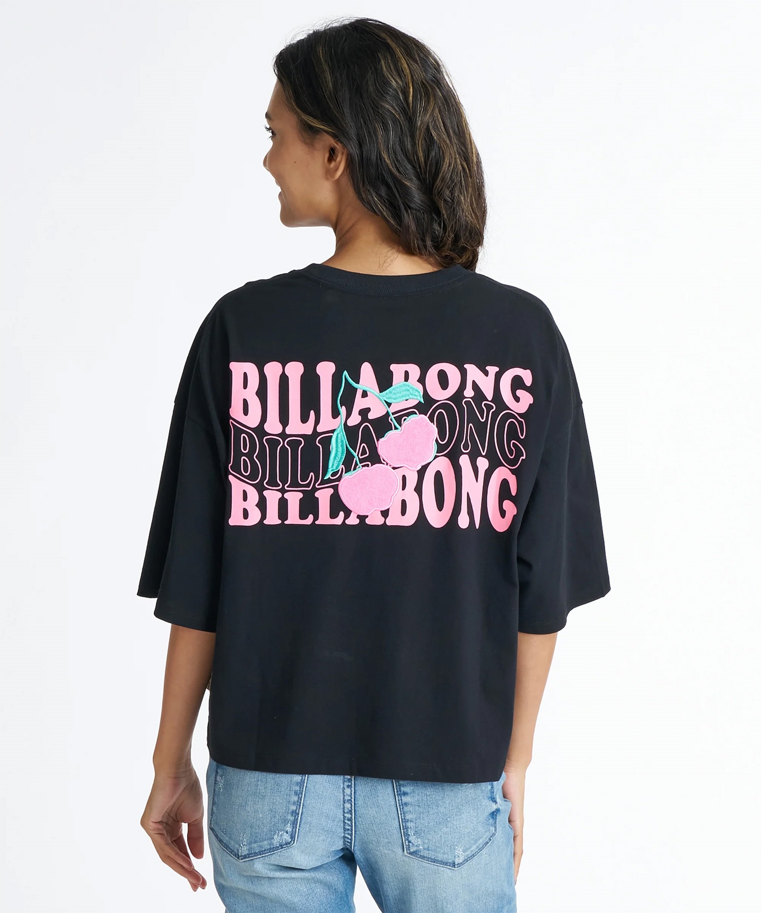 BILLABONG ビラボン 半袖 Tシャツ レディース CHERRY WIDE LOOSE CR